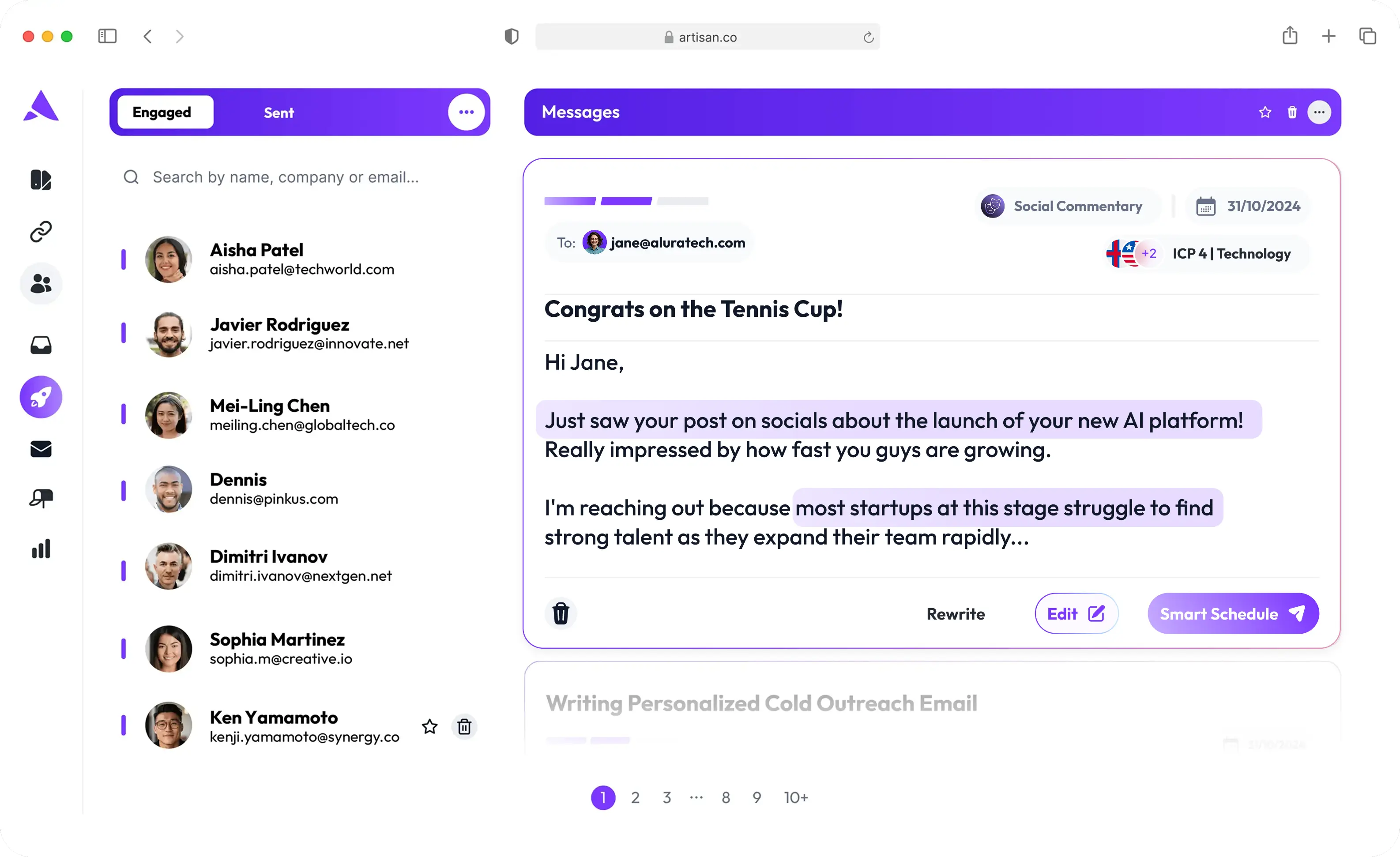 Email personalization comparison