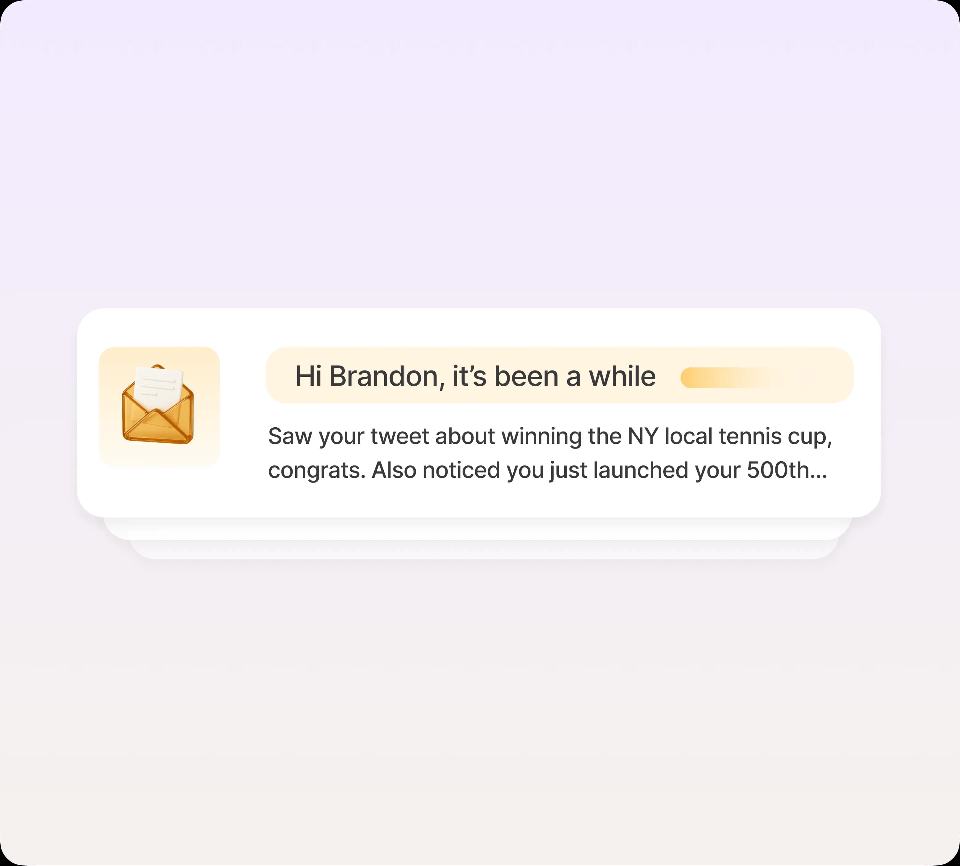 Personalized campaigns launch