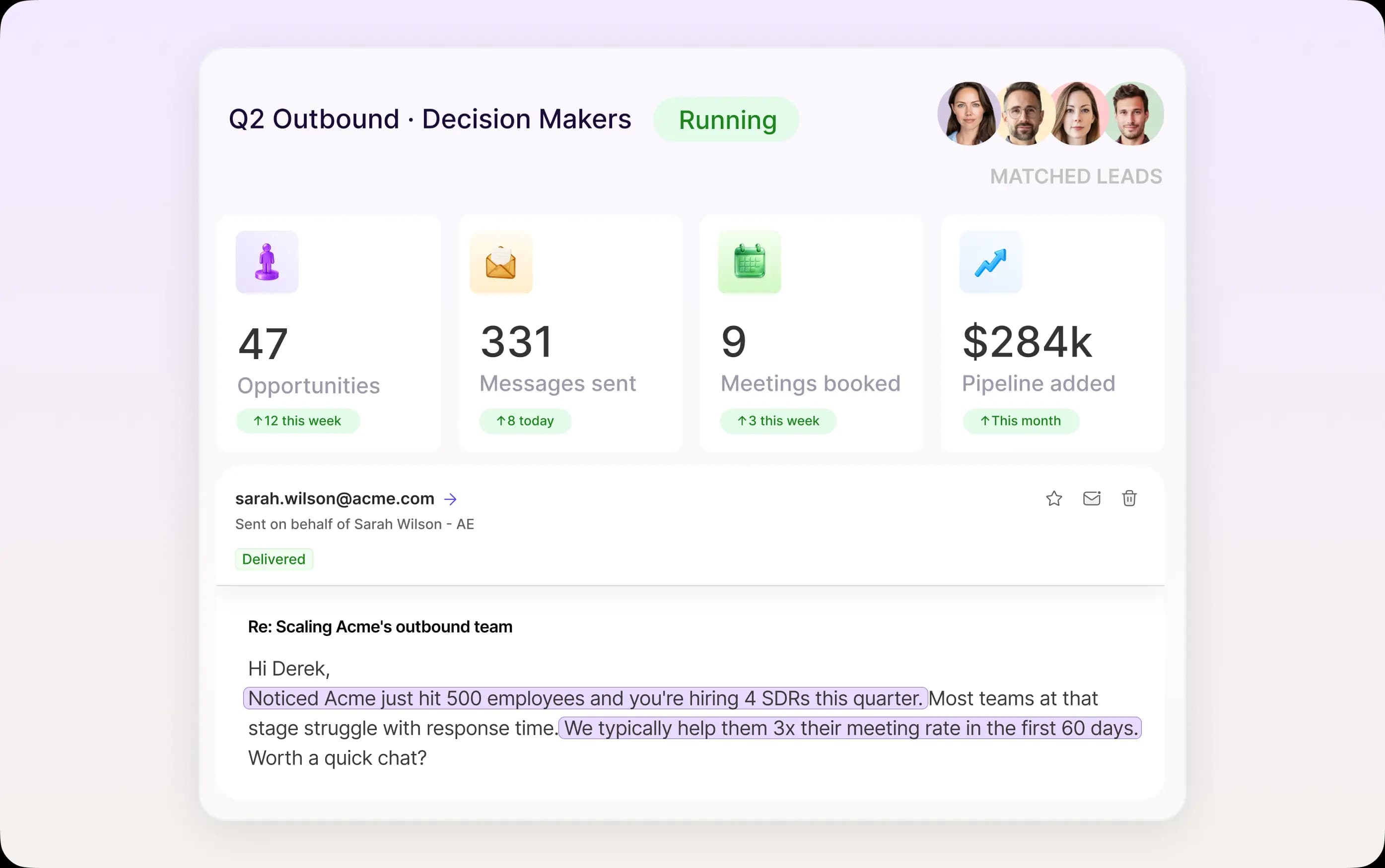 Expansion outreach dashboard