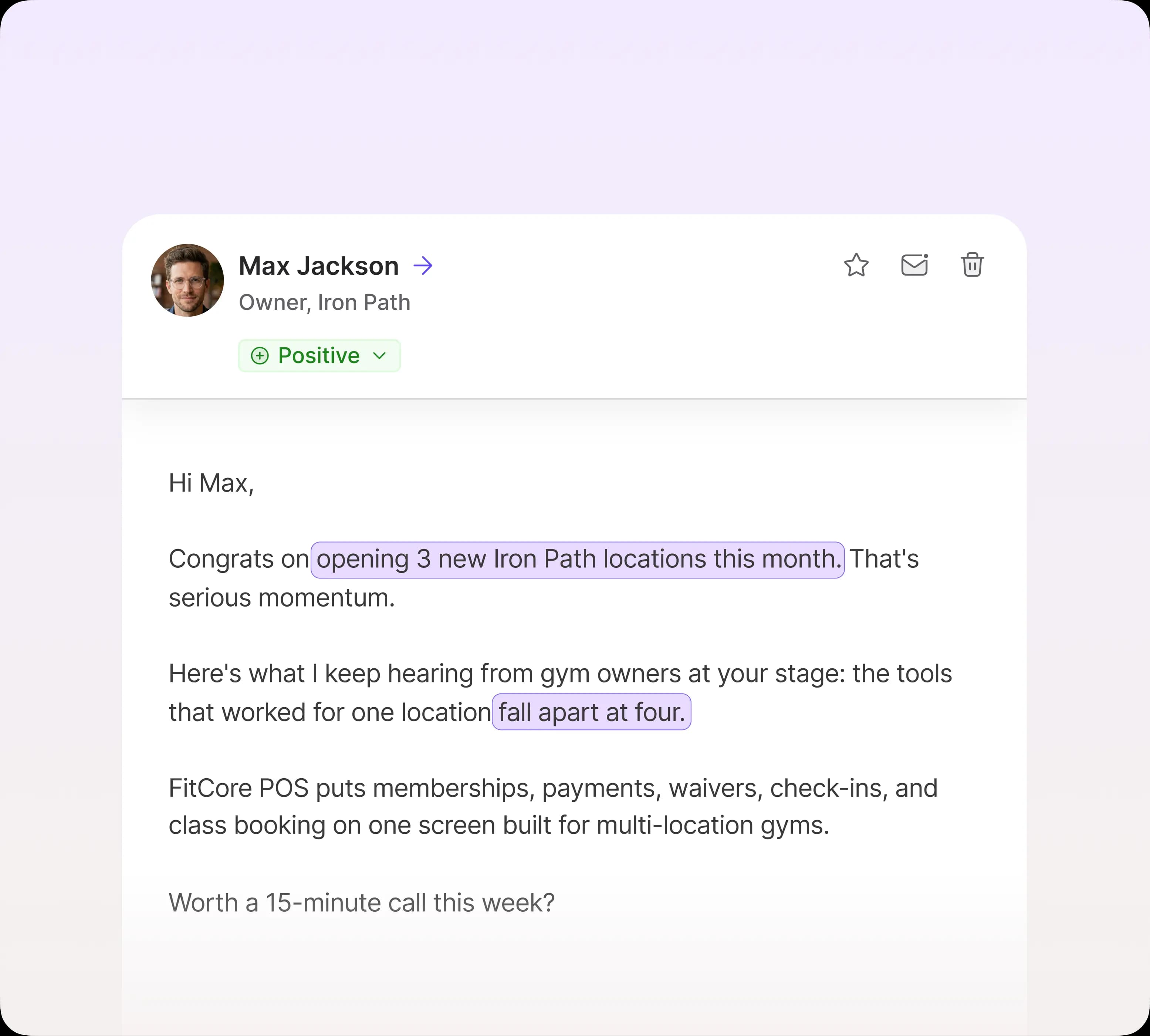 Outreach that sounds like you wrote it yourself