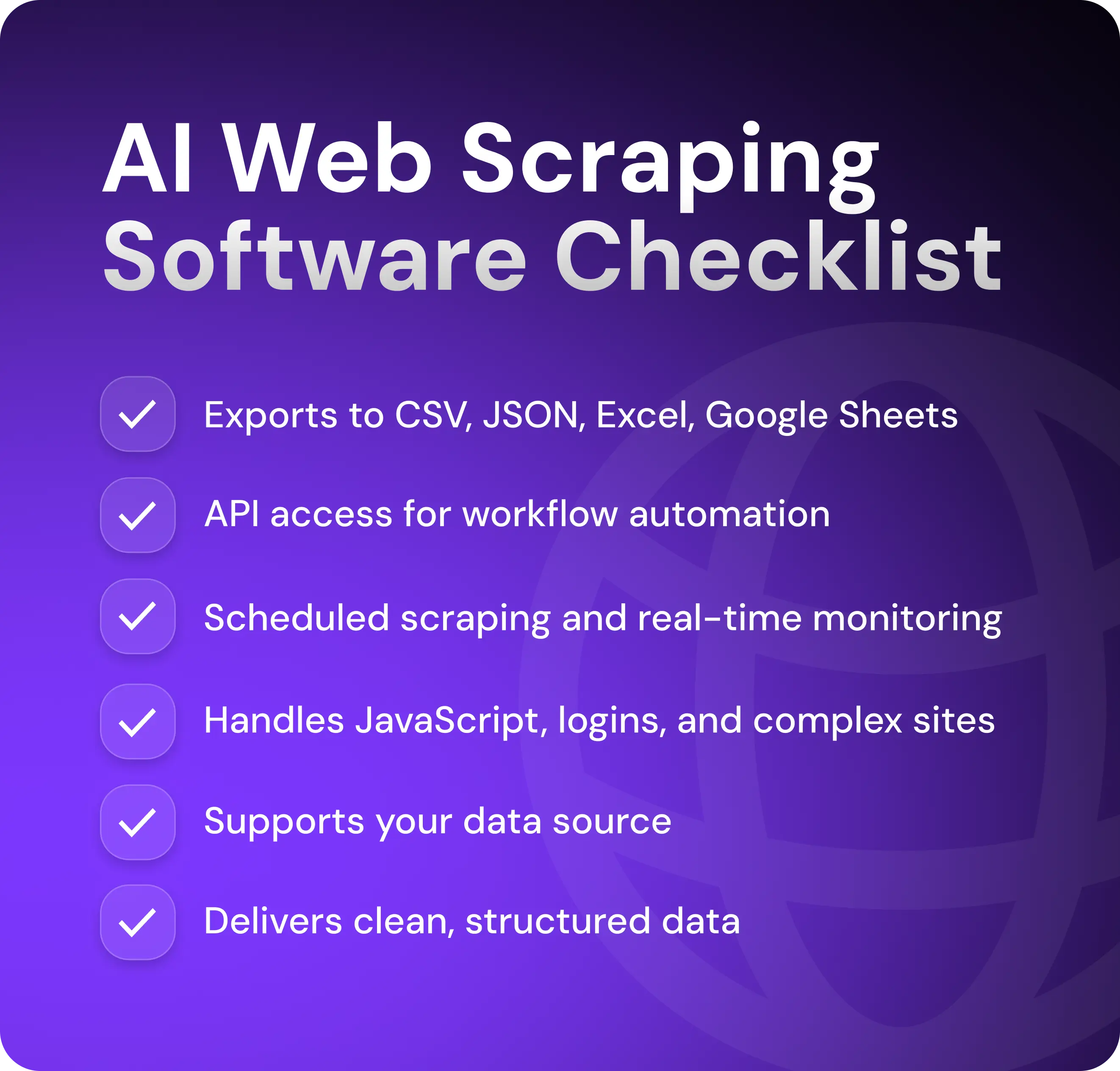 Features AI Web Scraping