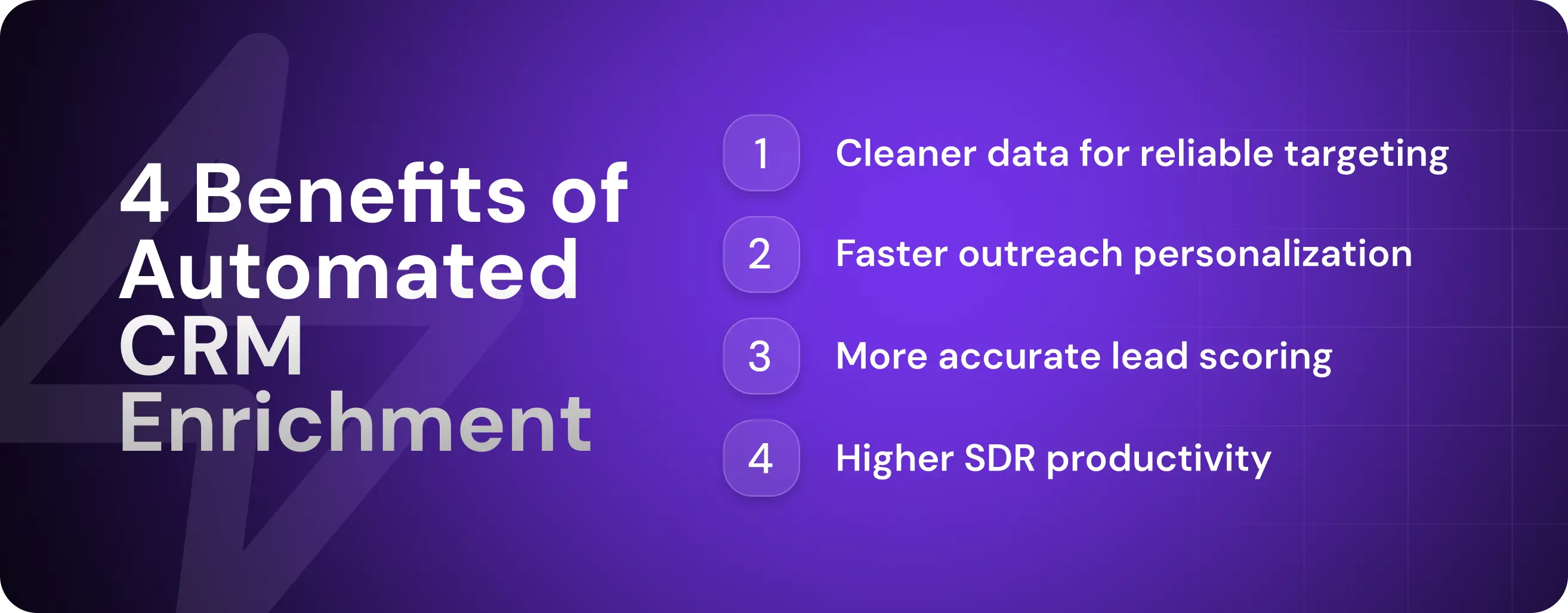 4 Benefits of Automated CRM Enrichment