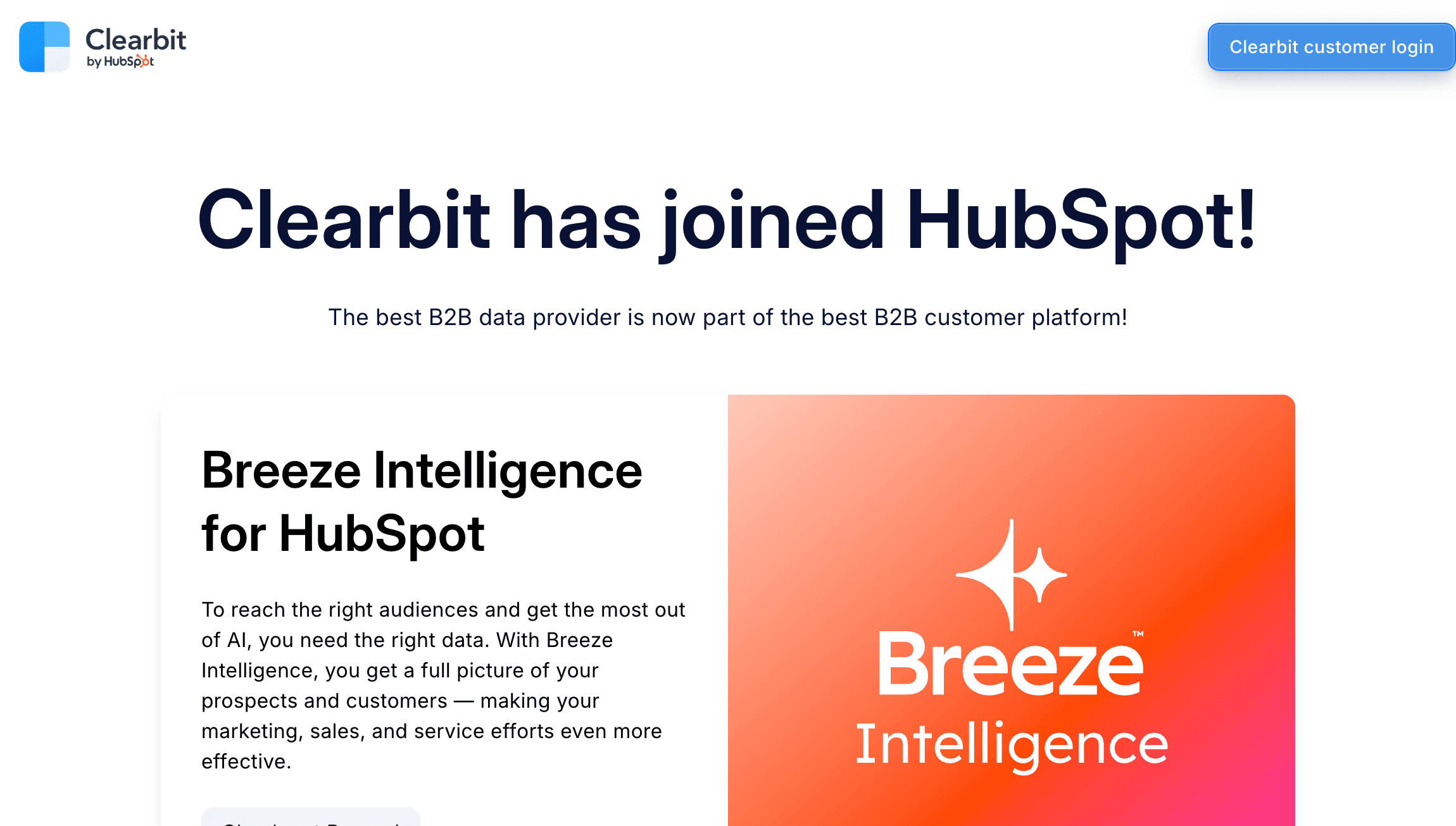 Clearbit (Hubspot Breeze)
