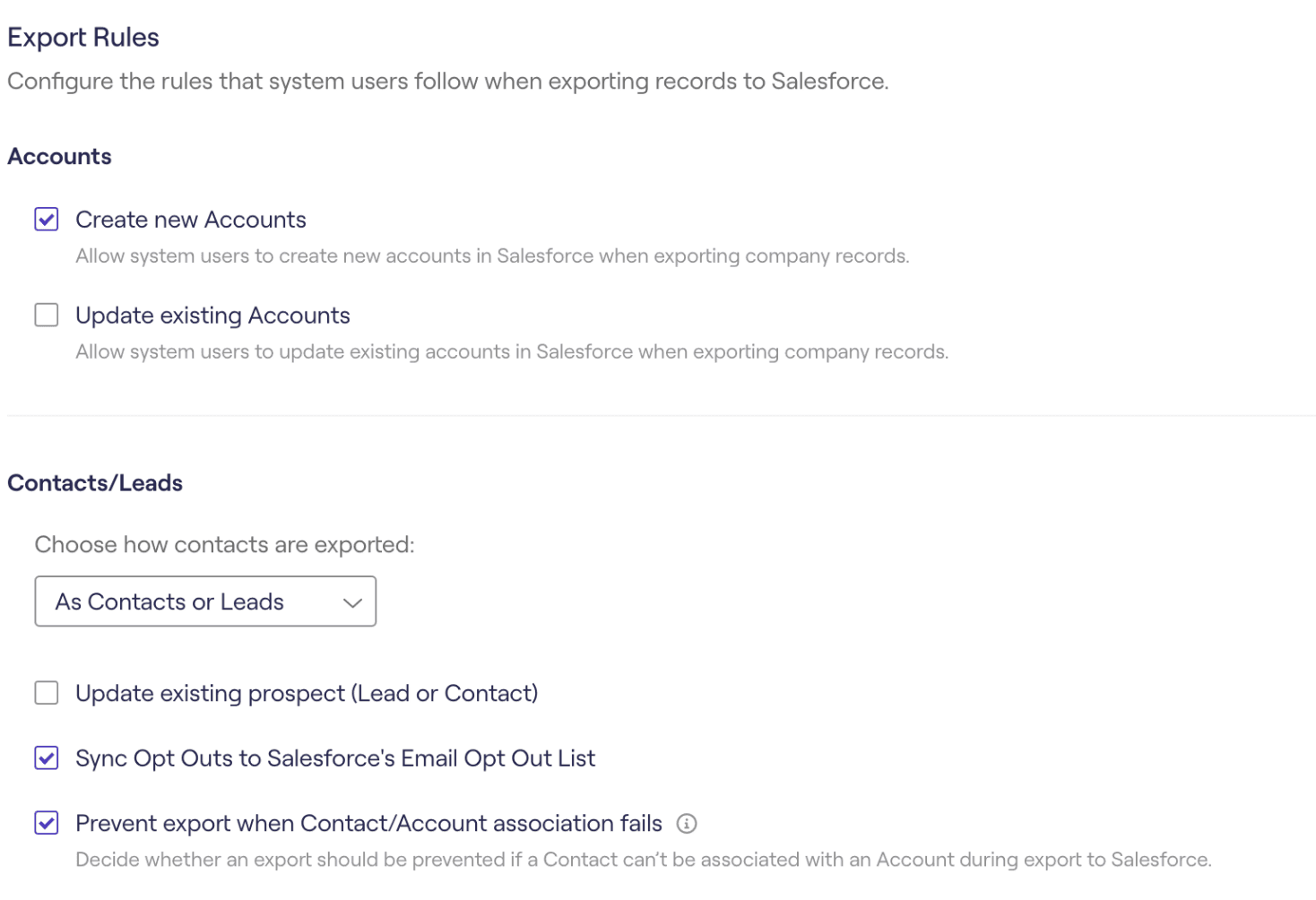 CRM Sync Screenshot
