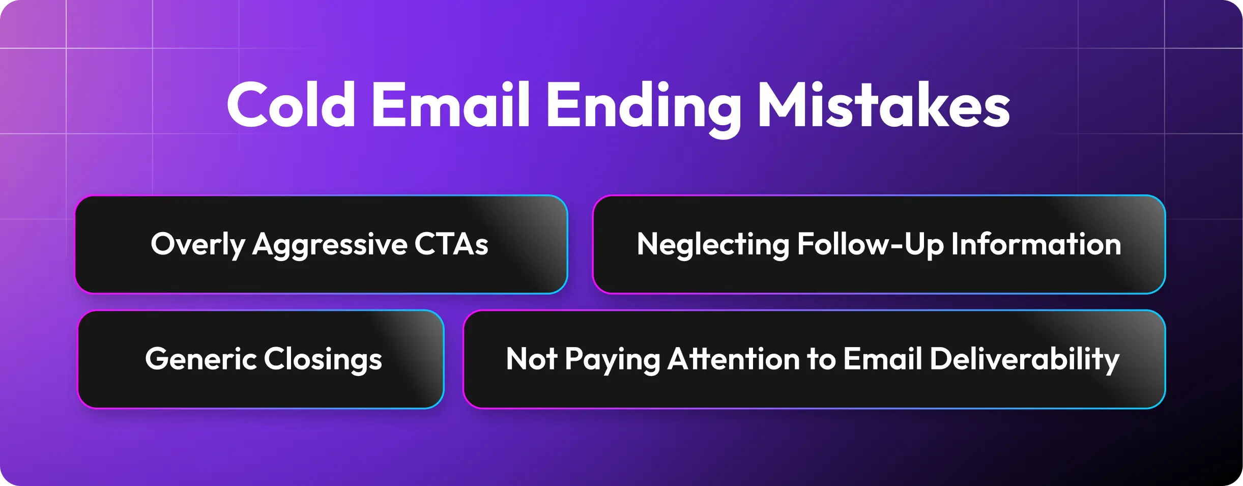 Cold Email Ending Mistakes