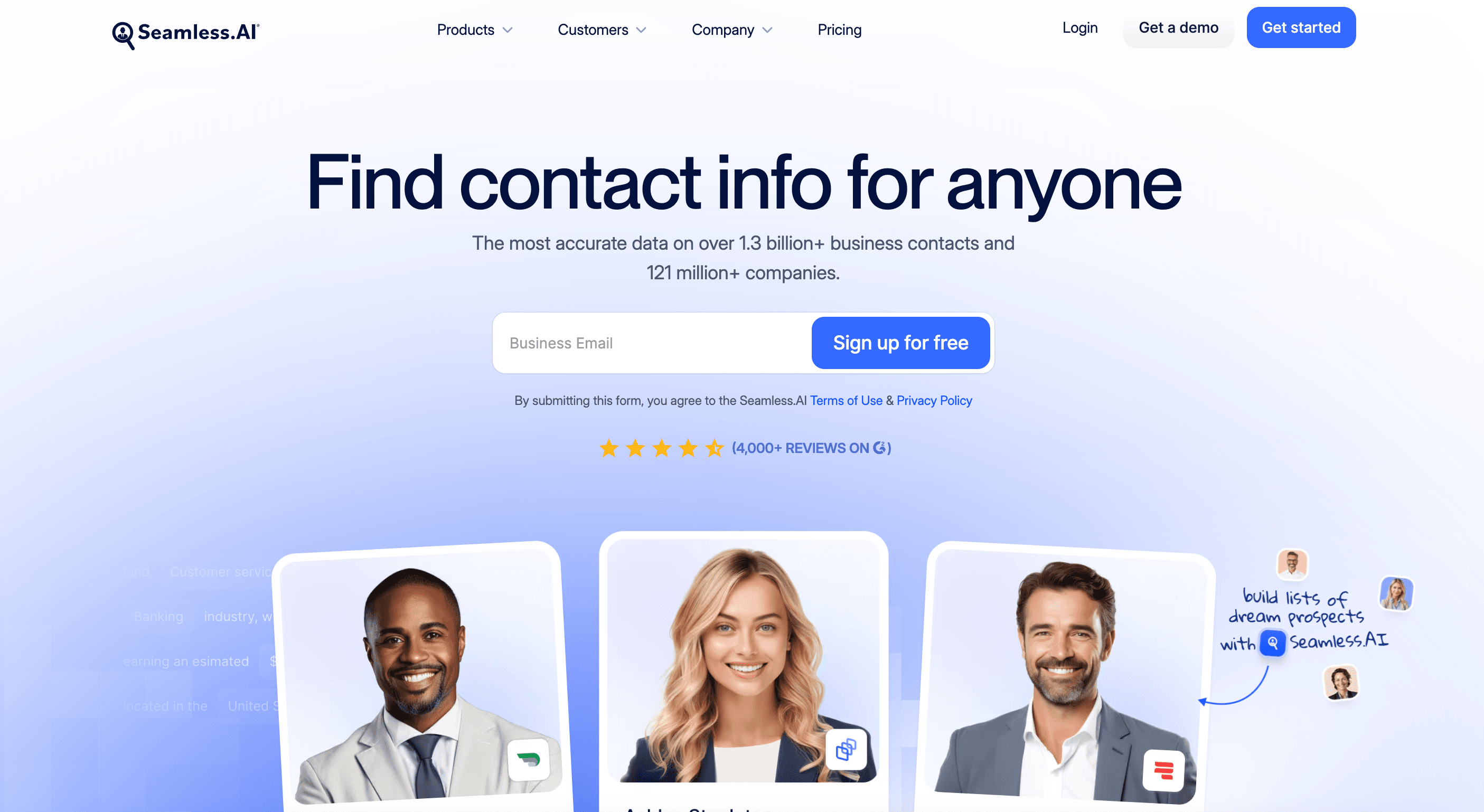 Seamless AI Home Page