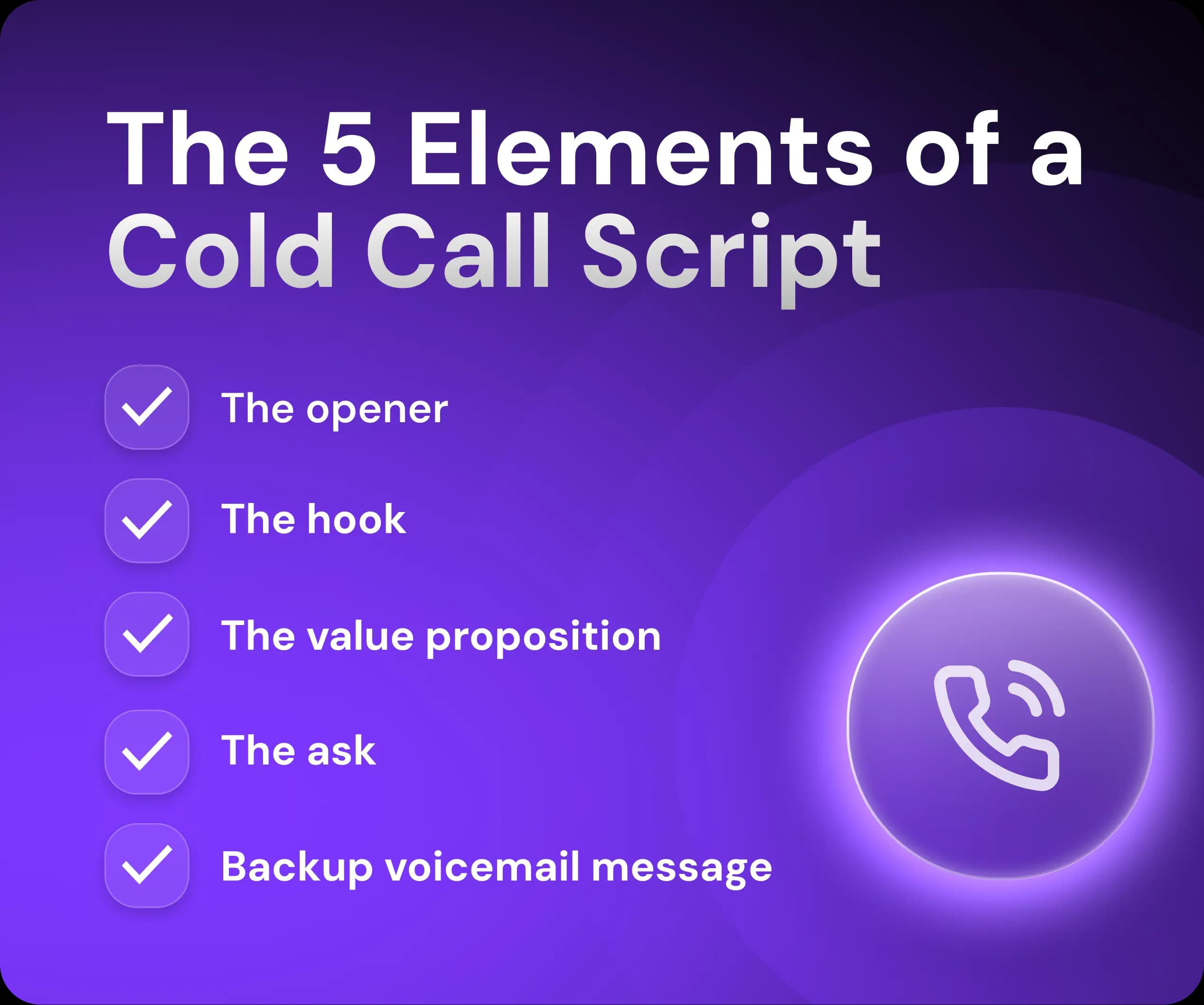 The 5 Elements of a Cold Call Script