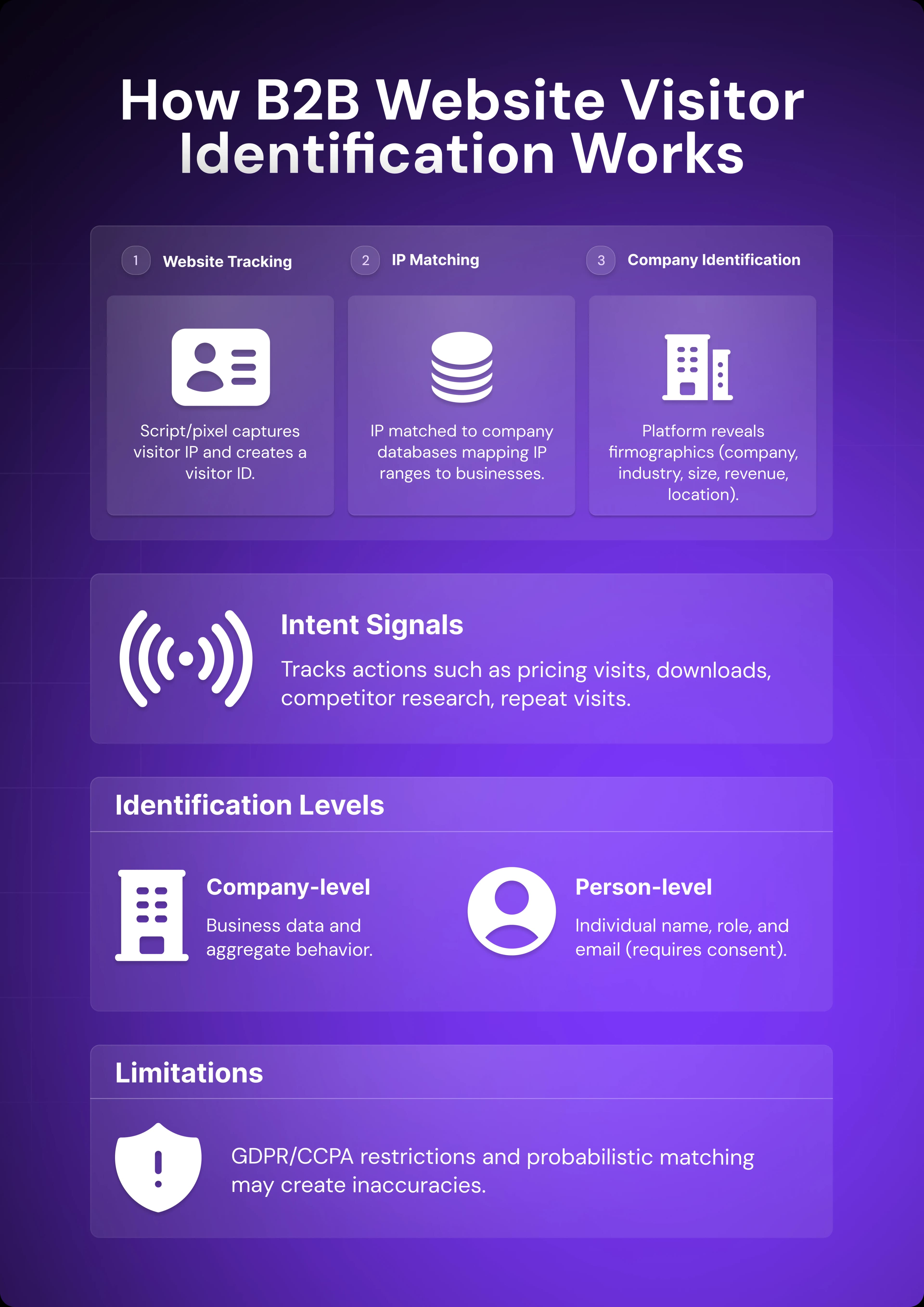 How B2B website visitor identification works
