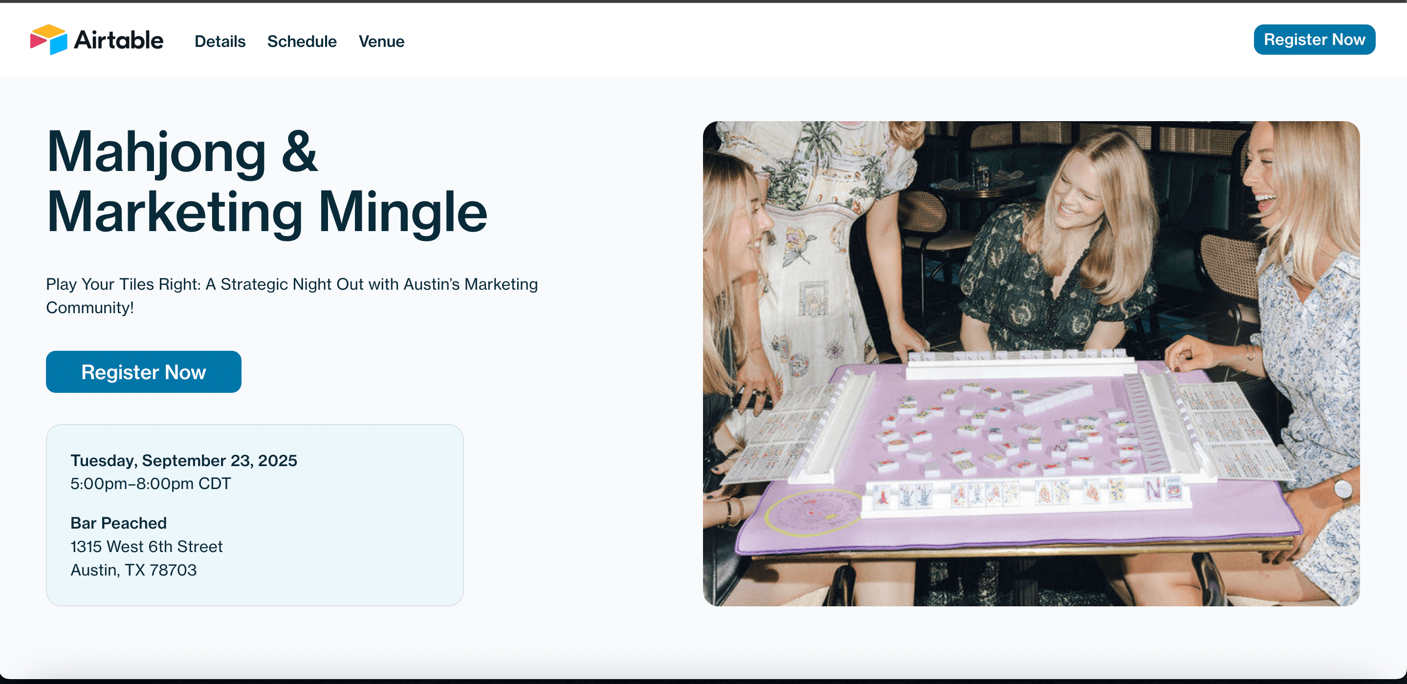 Airtable Meetup Example