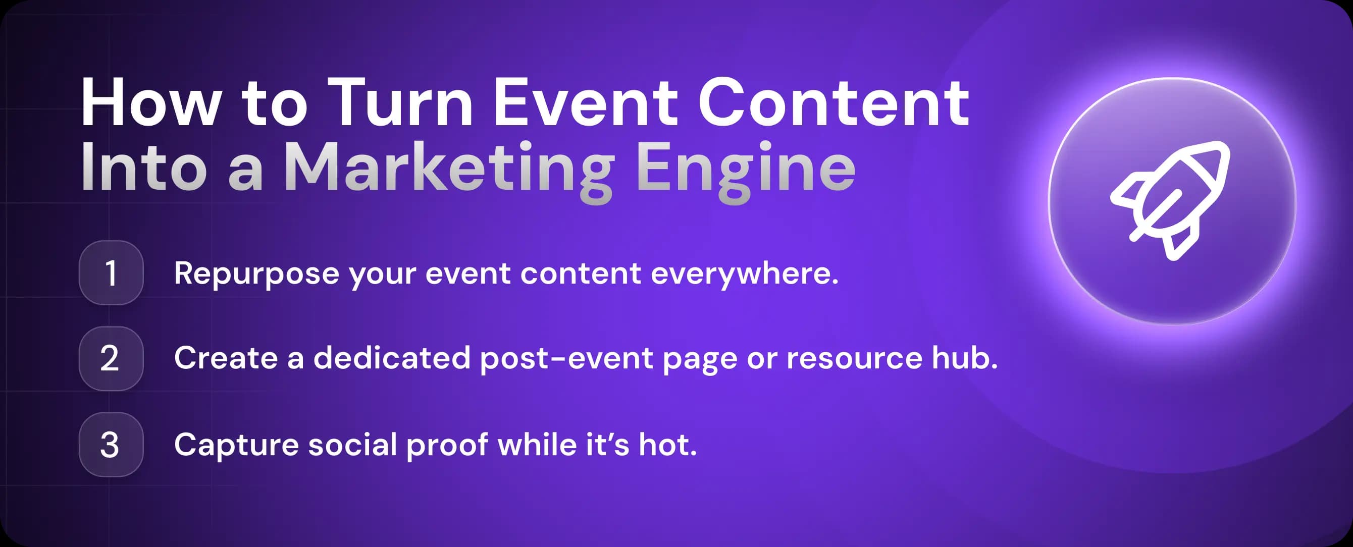 How to Turn Event Content Into a Marketing Engine