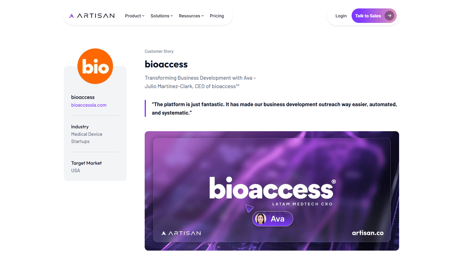 bioacccess Case Study