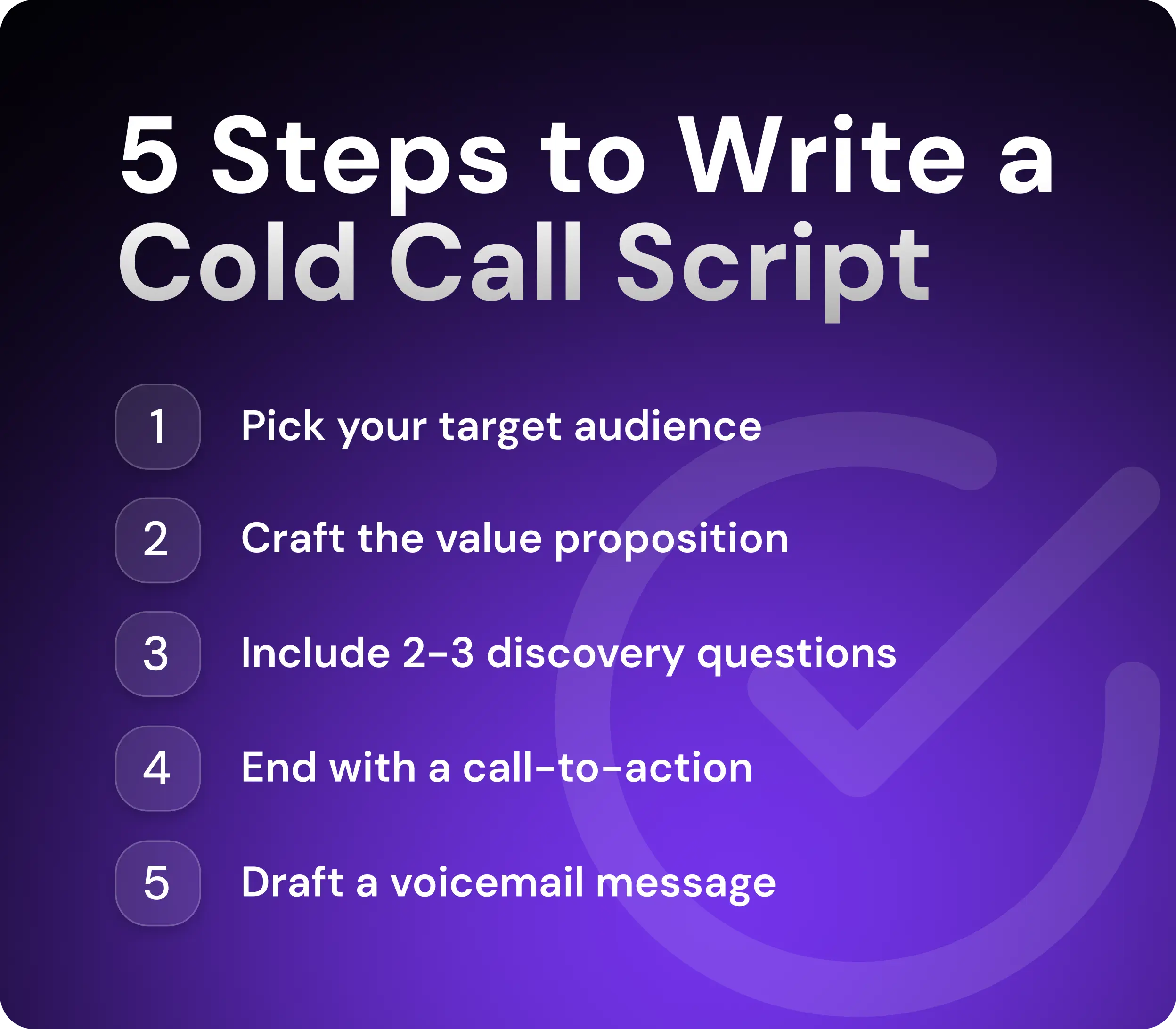 5 Steps to Write a Cold Call Script