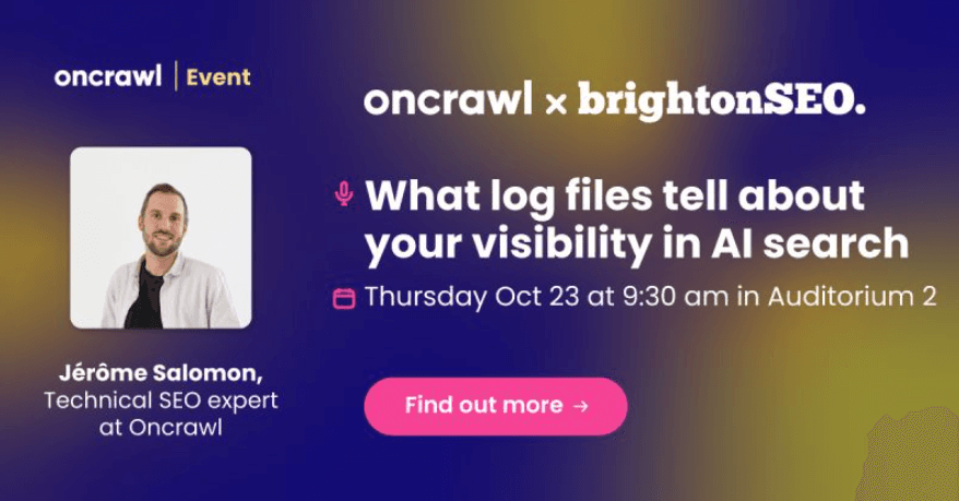 Oncrawl Sponsorship Activation