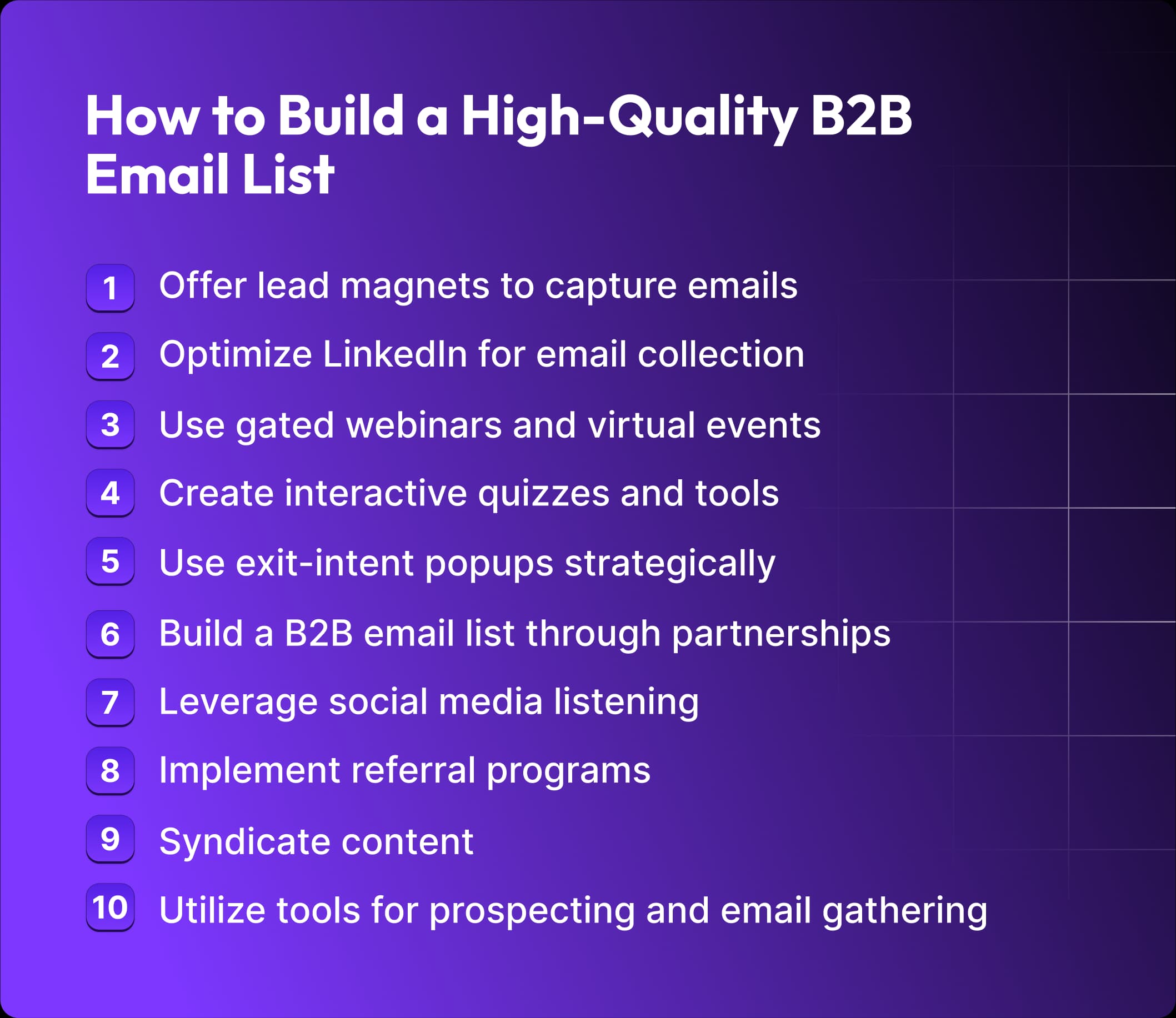 High Quality B2B Email List