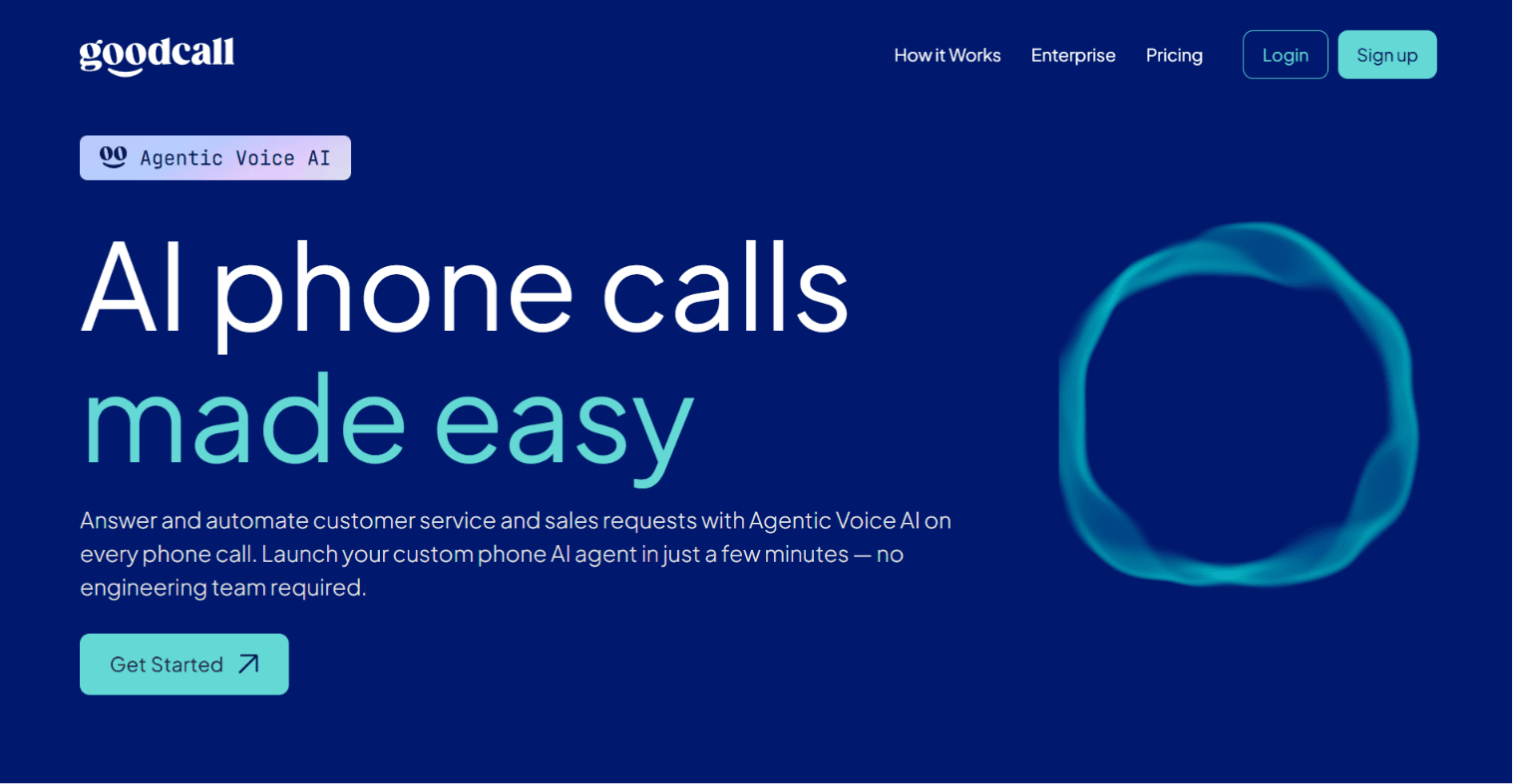 Goodcall Homepage