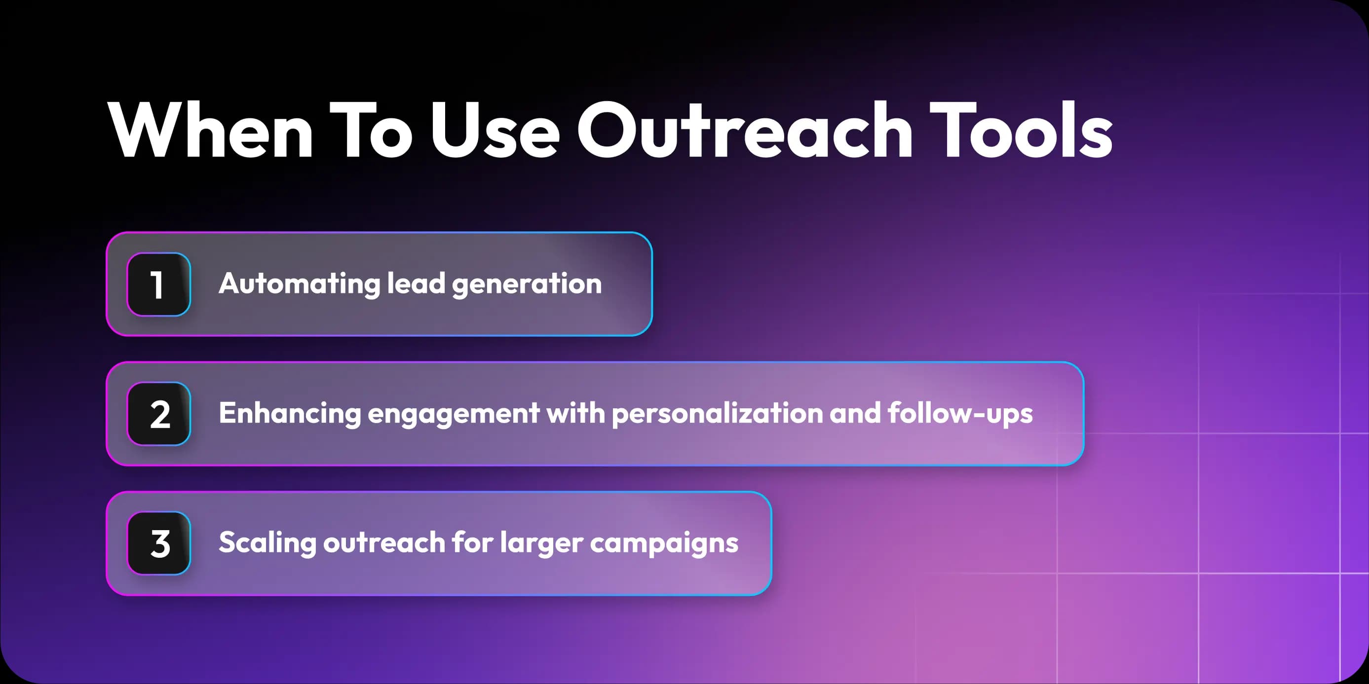 When To Use Outreach Tools