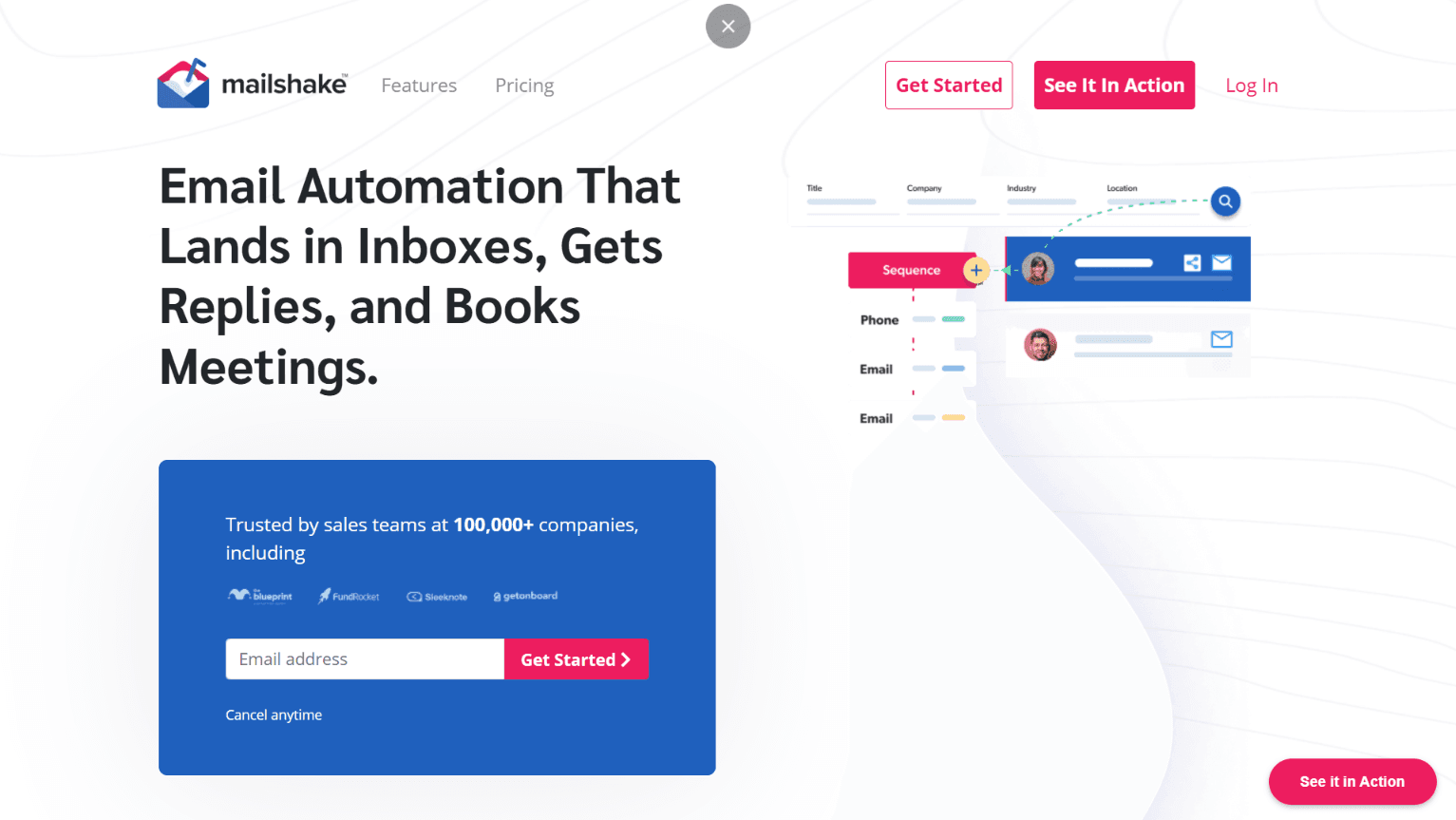 Mailshake Homepage