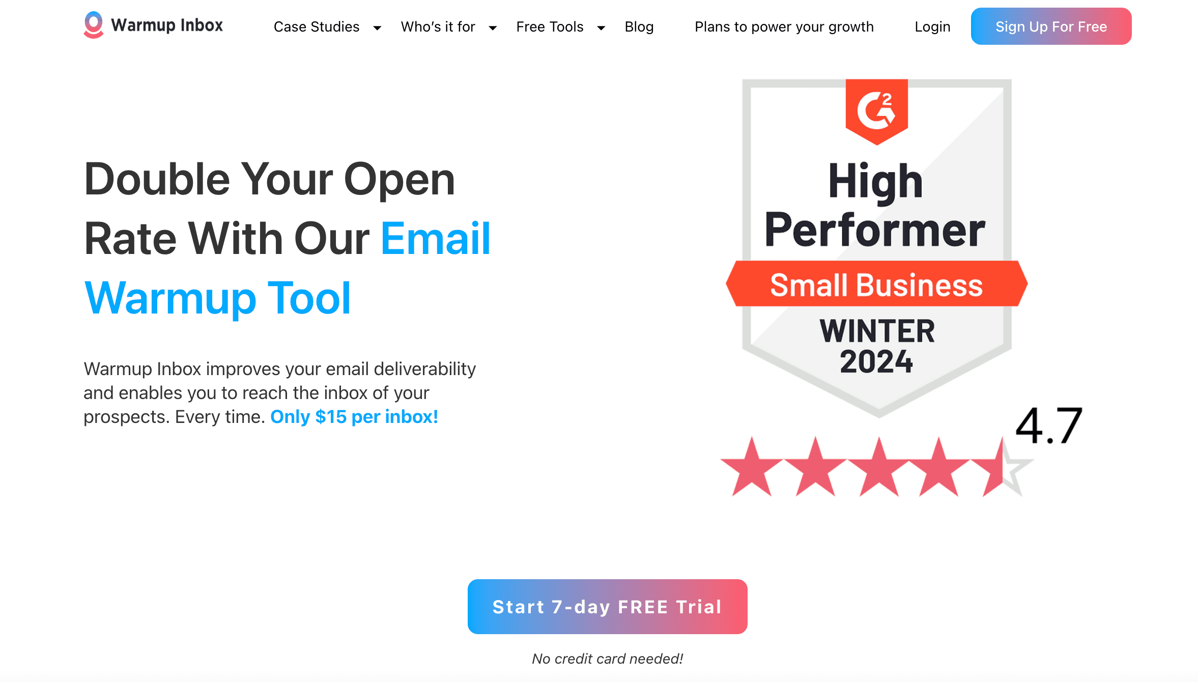 Email Warmup Homepage