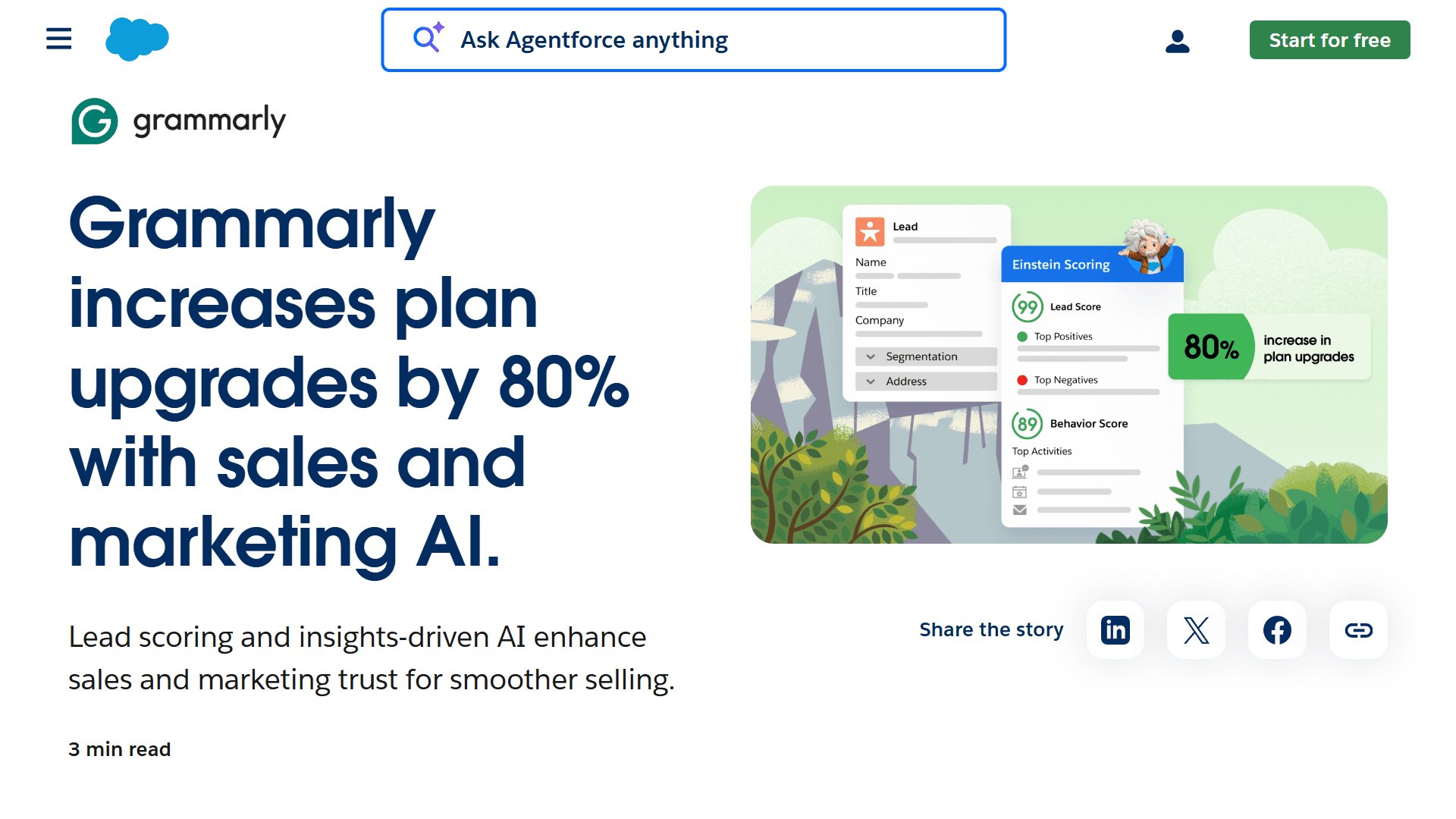 Grammarly and Salesforce Example