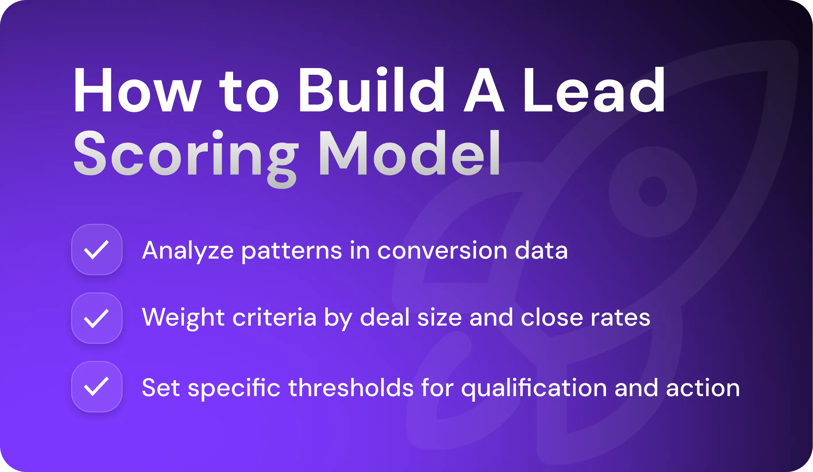 Lead Scoring Models