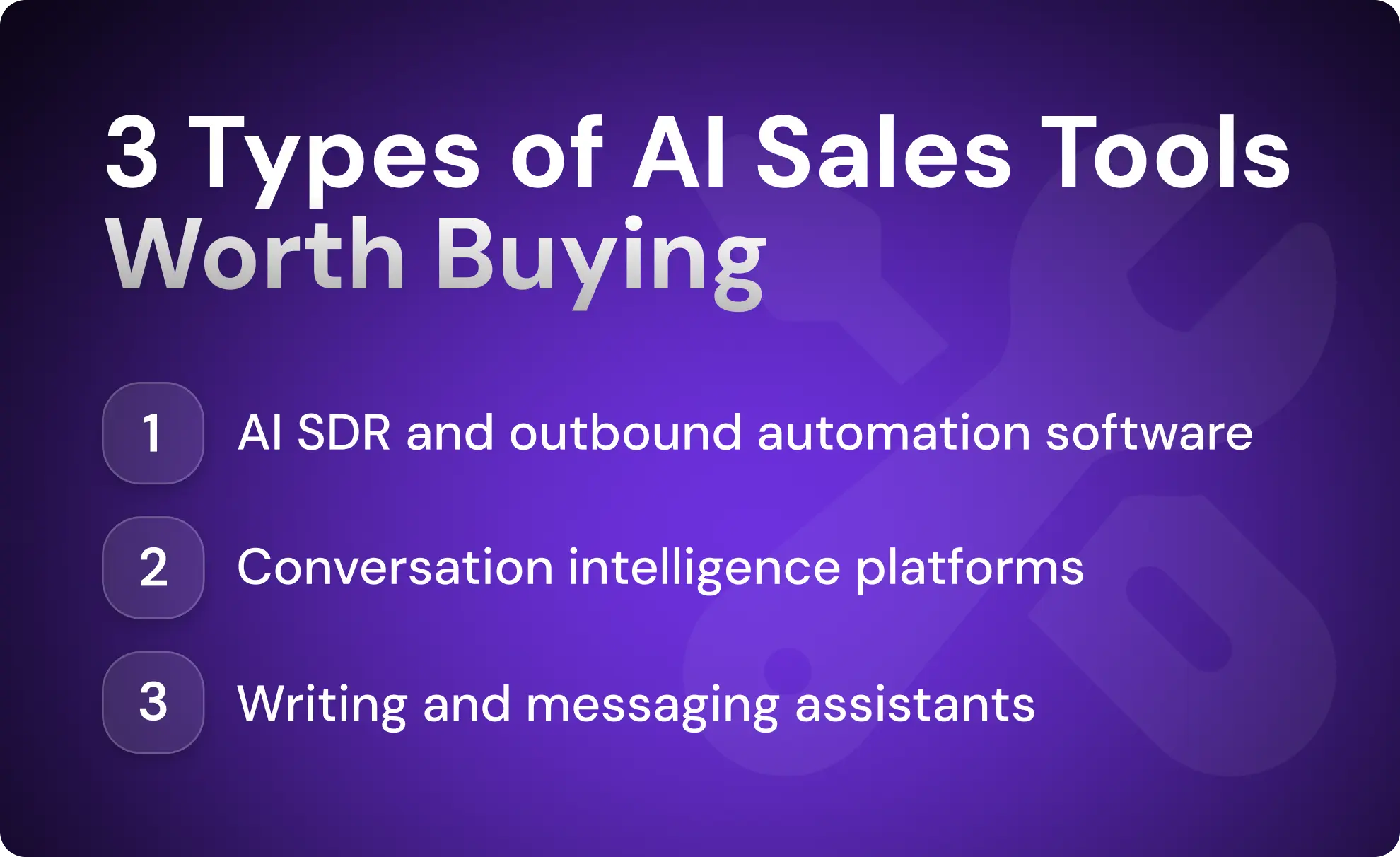 3 Types of AI Sales Tools Worth Buying