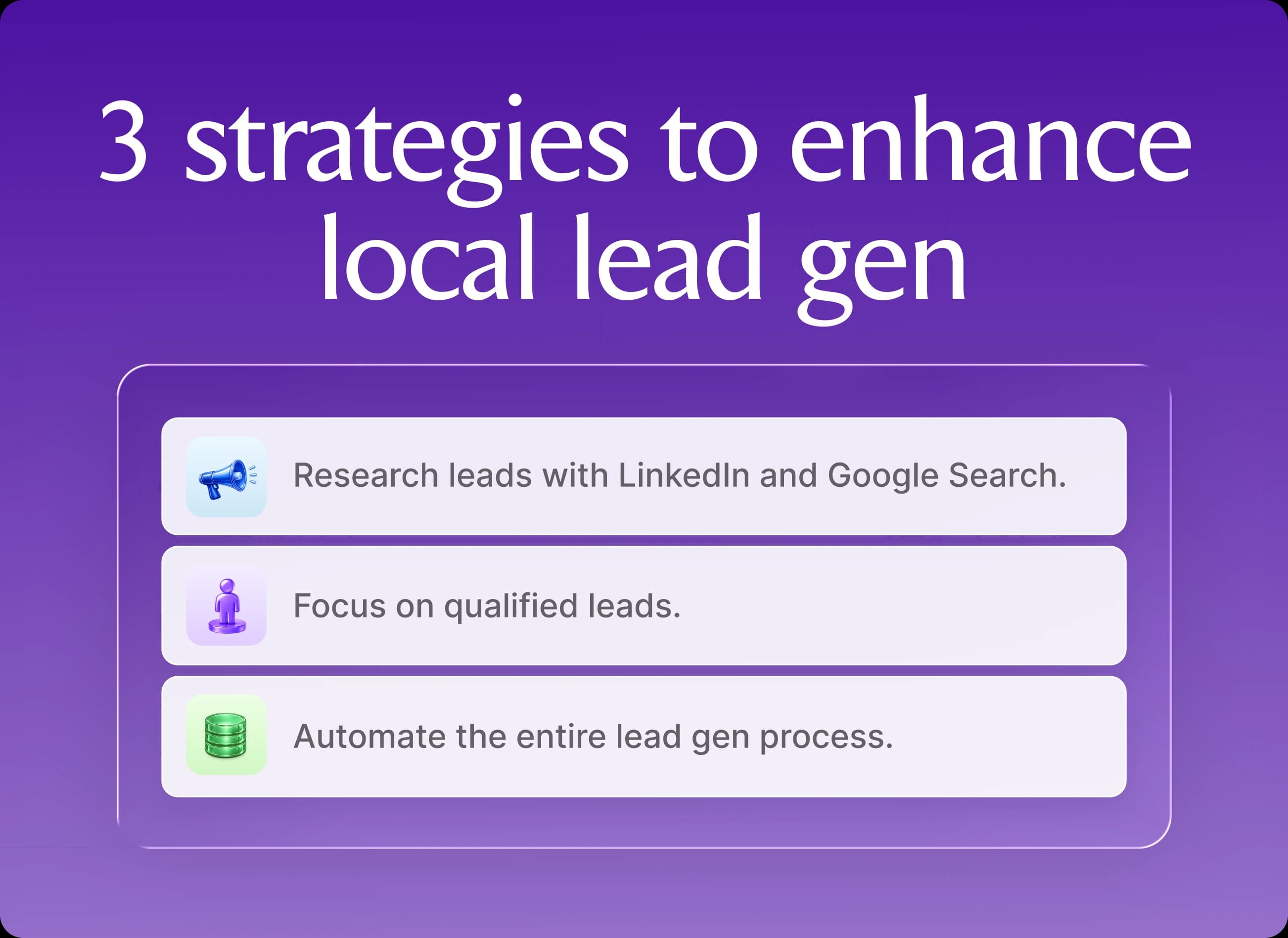 3 Strategies to Enhance Your Local Lead Gen System