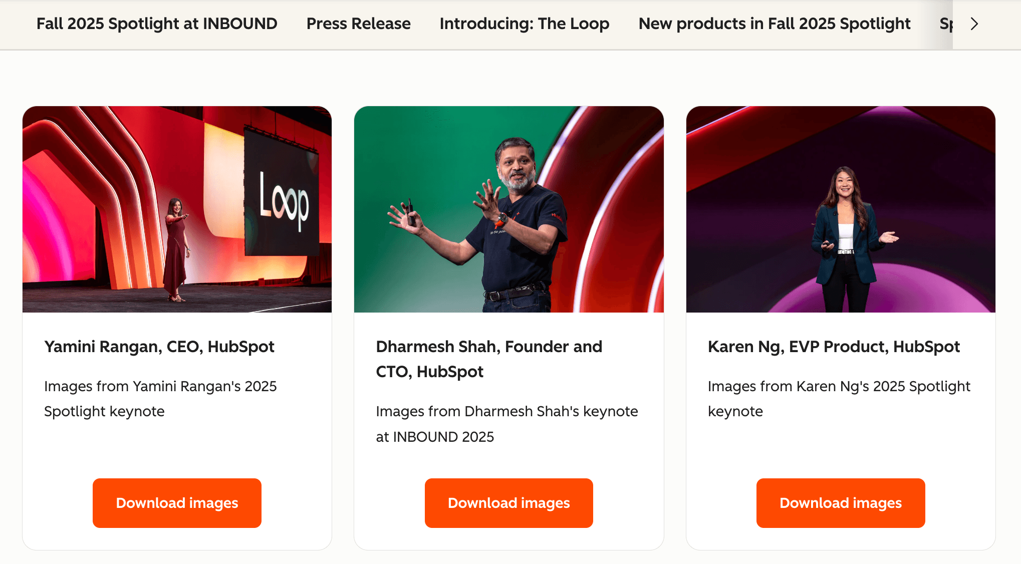 Event Press Center Example