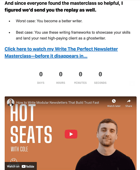 Non-Attendee Follow-Up Email