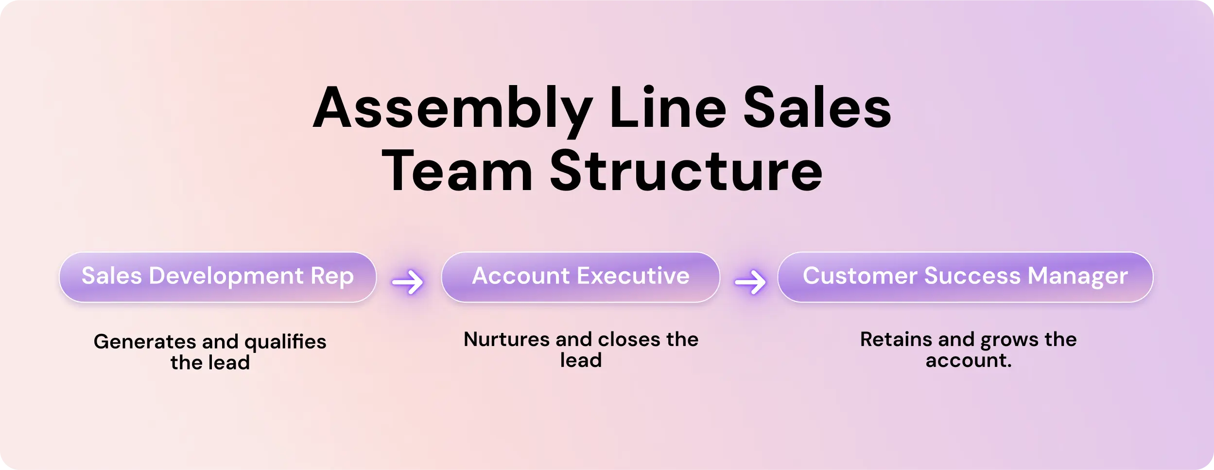 Assembly Line Sales Team Structure