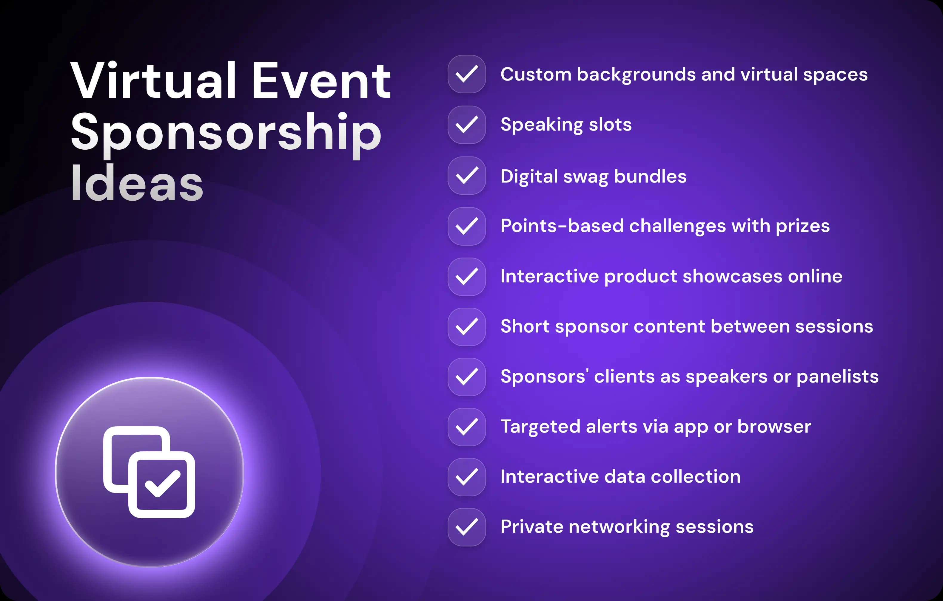 Virtual Event Sponsorship Ideas