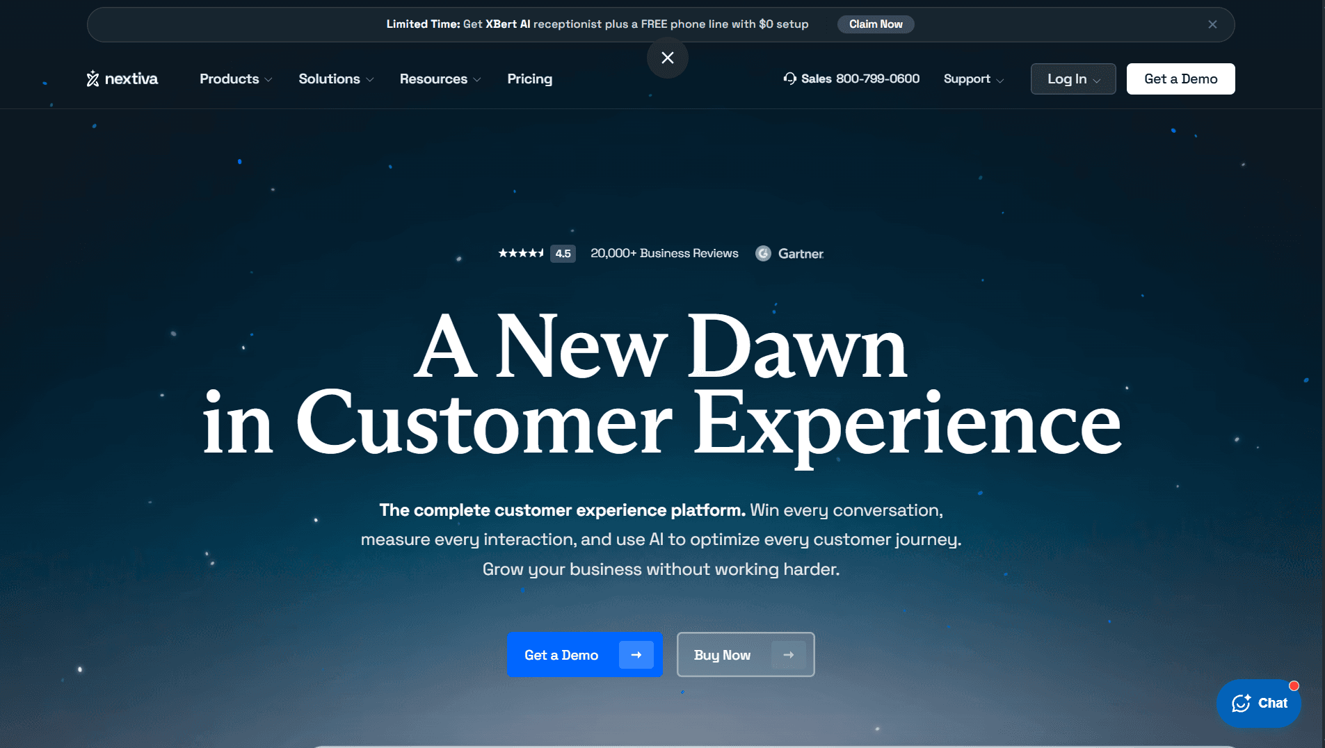 Nextiva Dashboard Screenshot