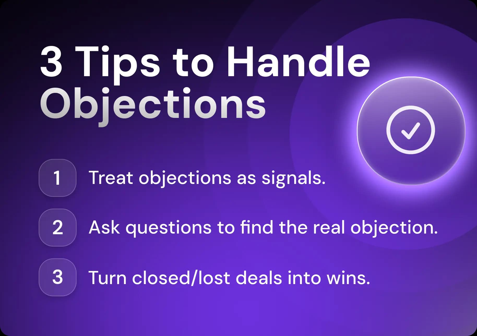 3 Tips to Handle Objections