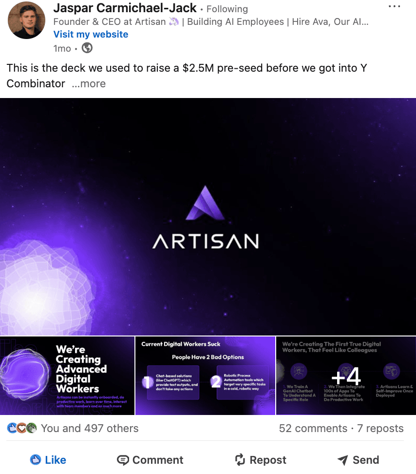 Demand Gen LinkedIn Post