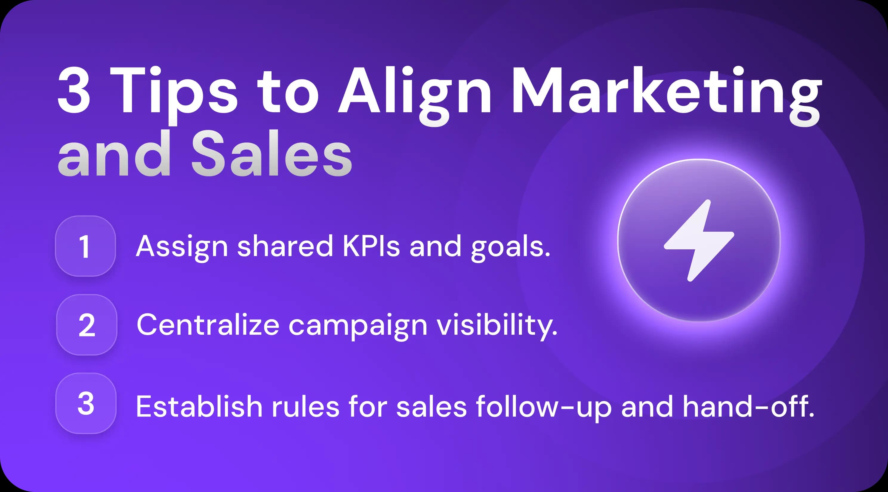 3 Tips to Align Marketing and Sales