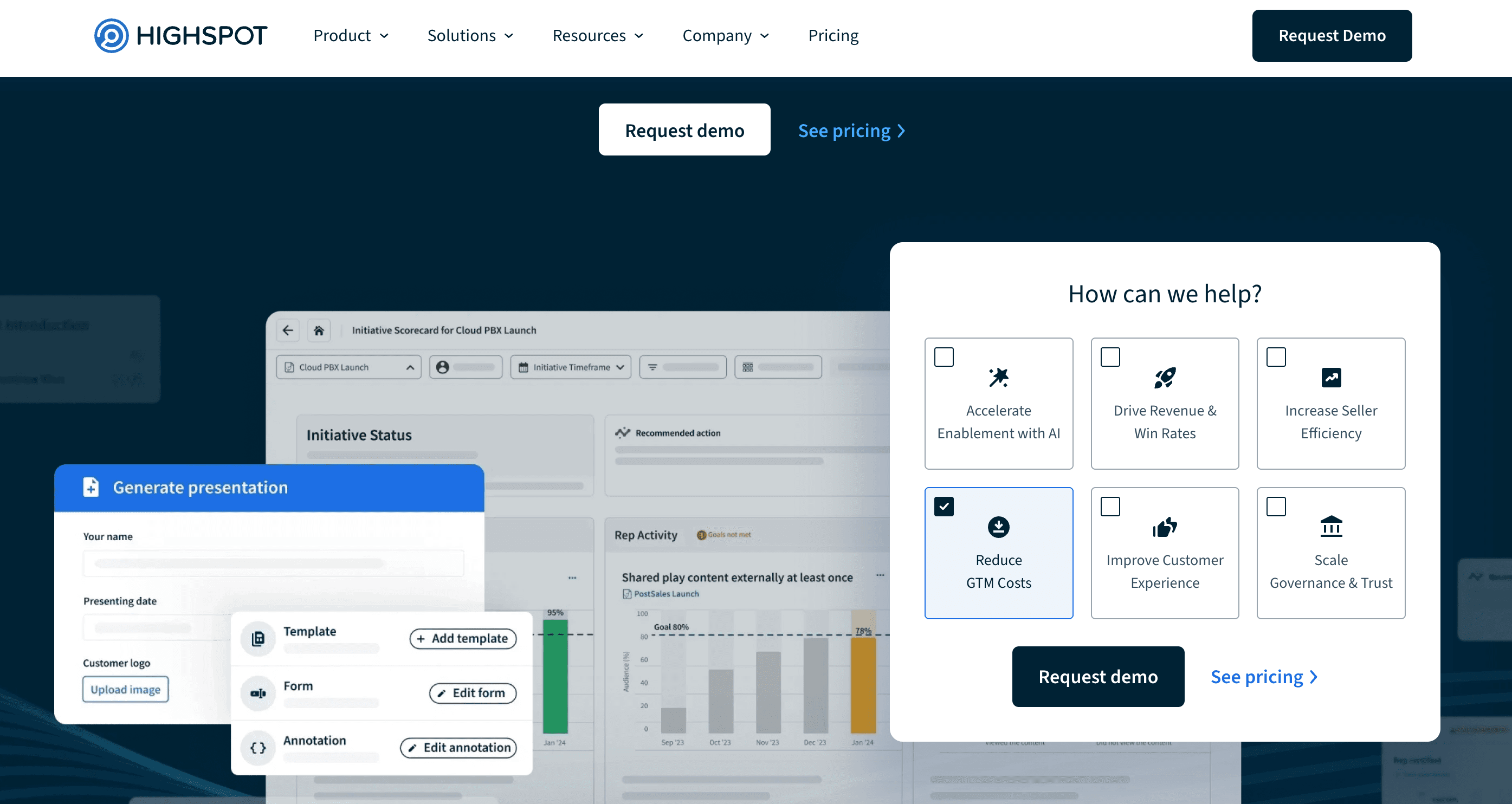 Highspot Homepage