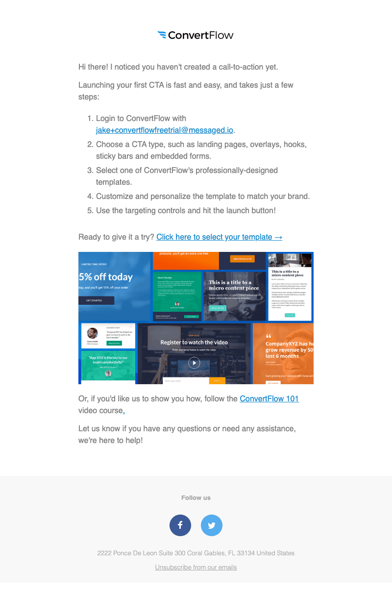 ConvertFlow Re-Engagement Email