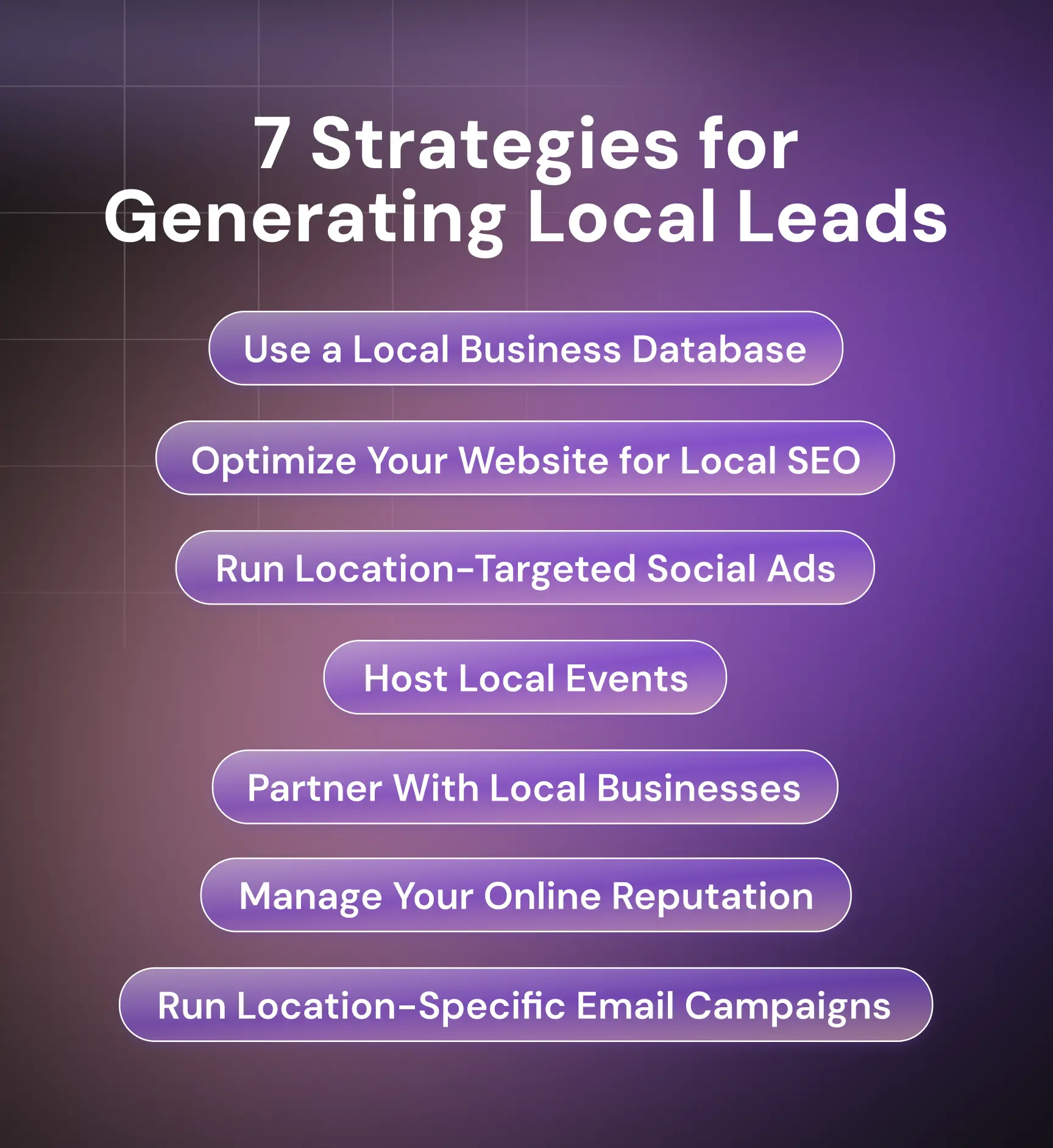7 Strategies for Generating Local Leads