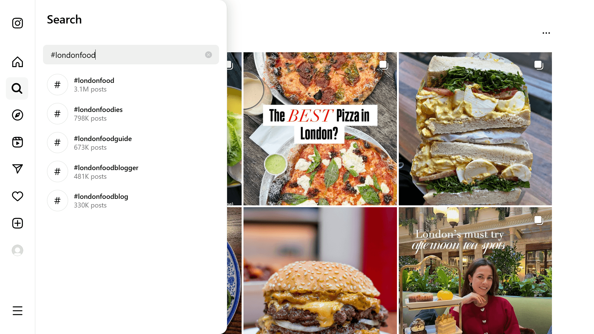 Instagram Local Business Search Example