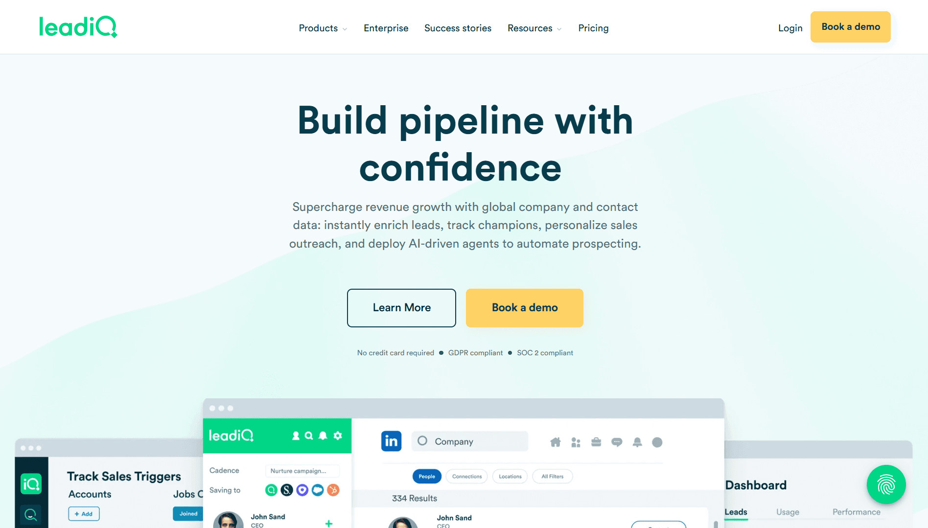 LeadIQ Homepage