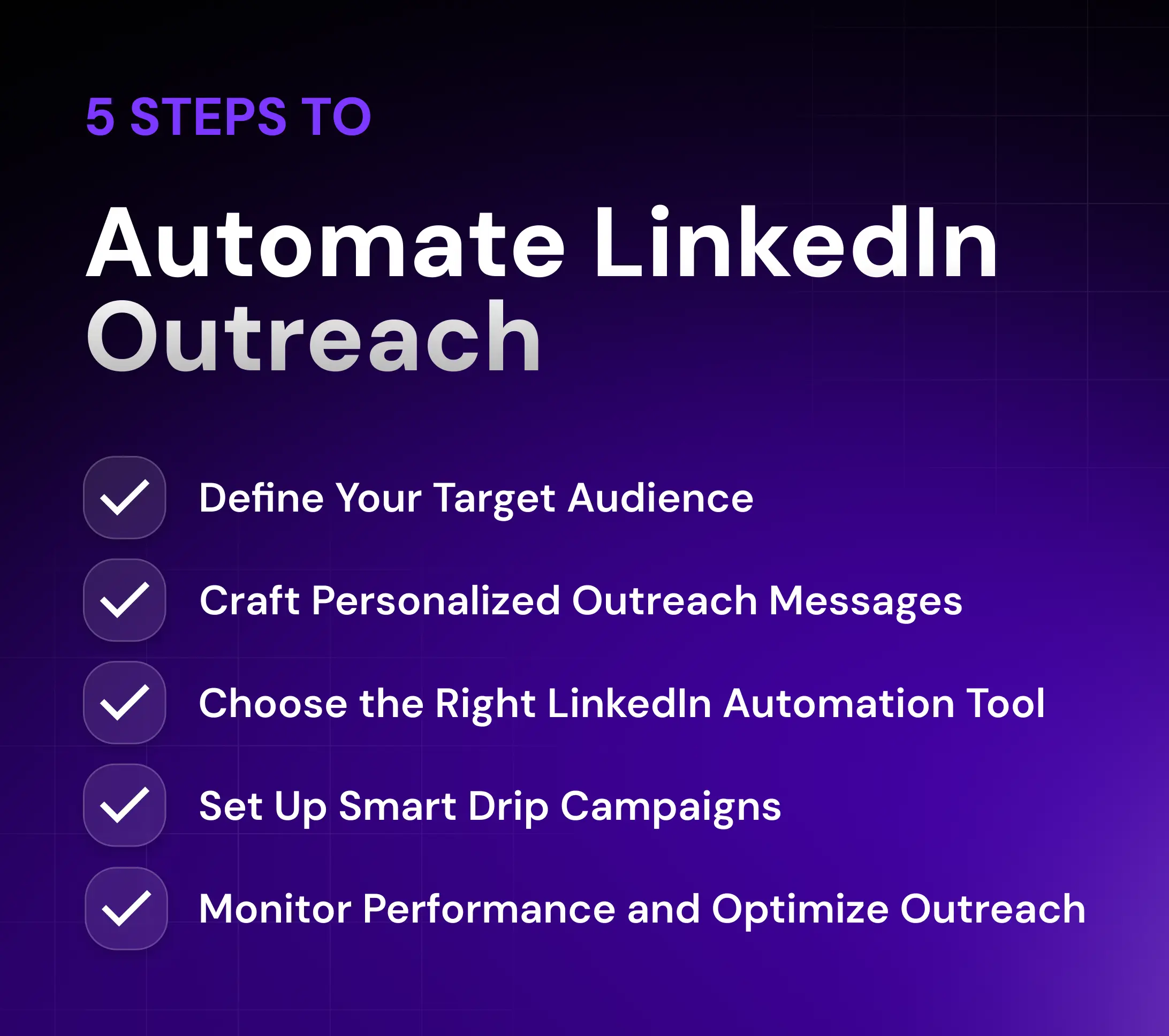 5 Steps to Automate LinkedIn Outreach
