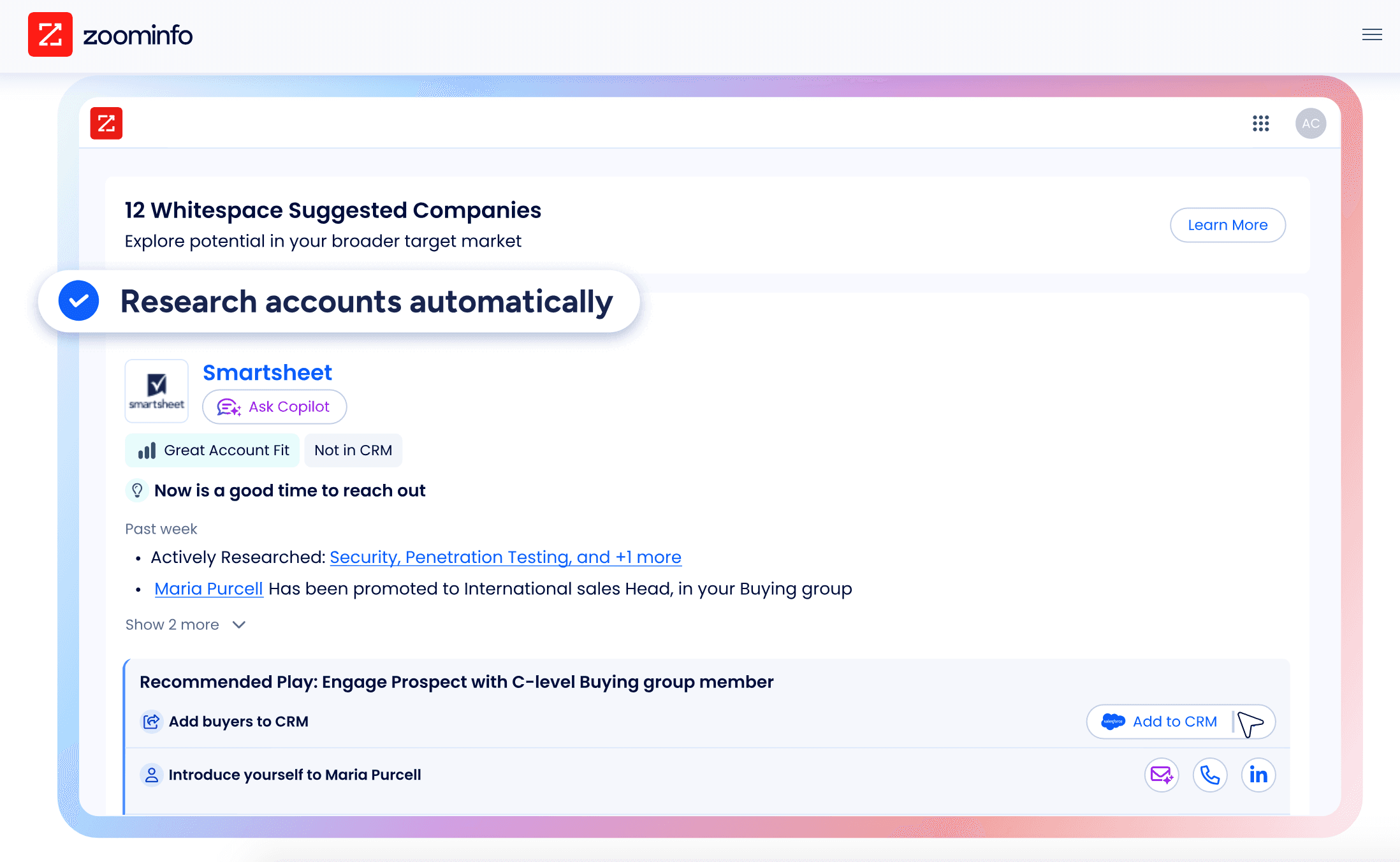 ZoomInfo Screenshot