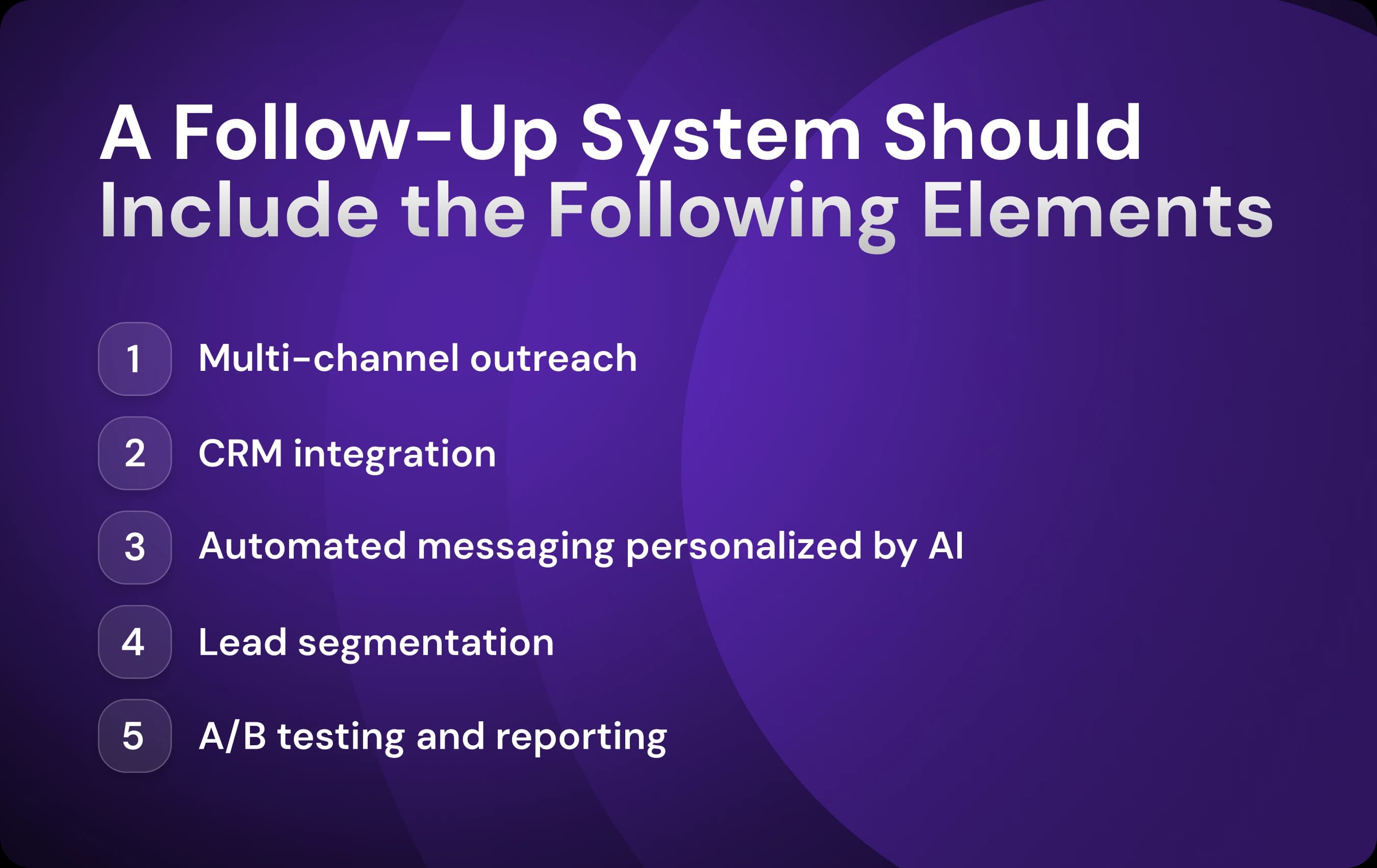 Key Components of a Follow-Up System