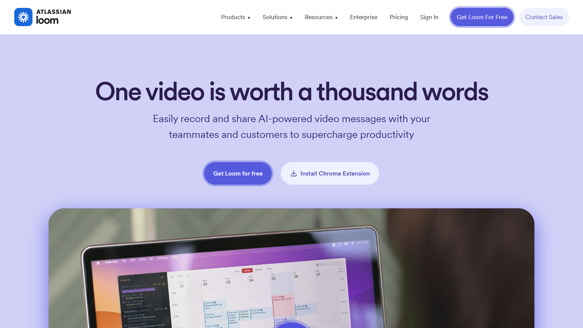 Loom Free Trial Landing Page