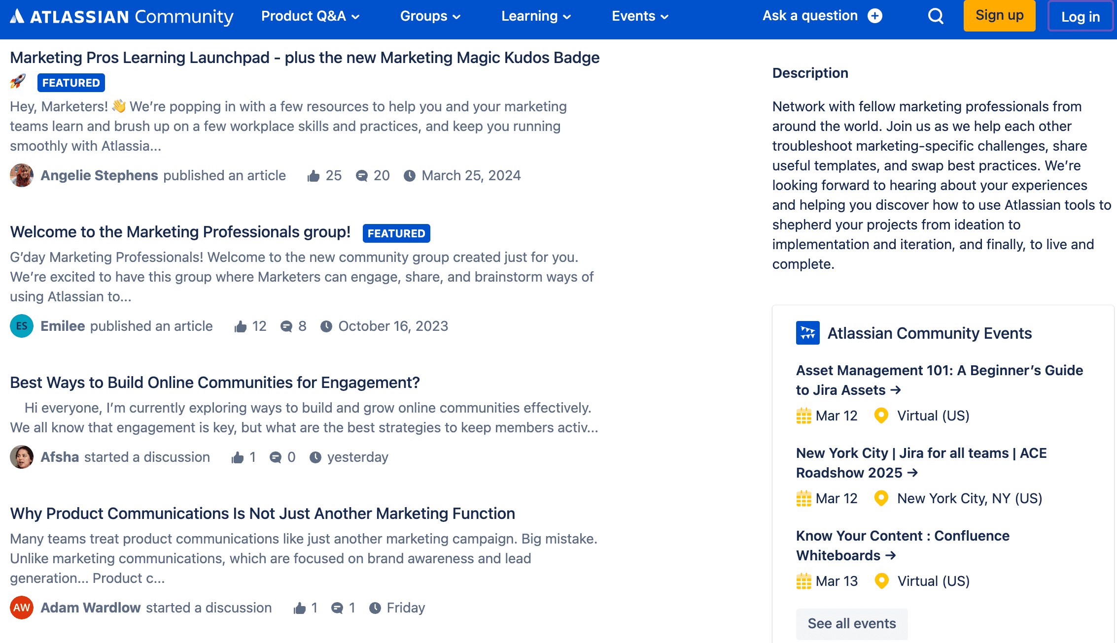 Atlassian Community Screenshot
