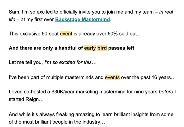 Alex Cattoni Email 1