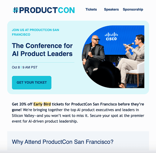 ProductCon Event Email 1