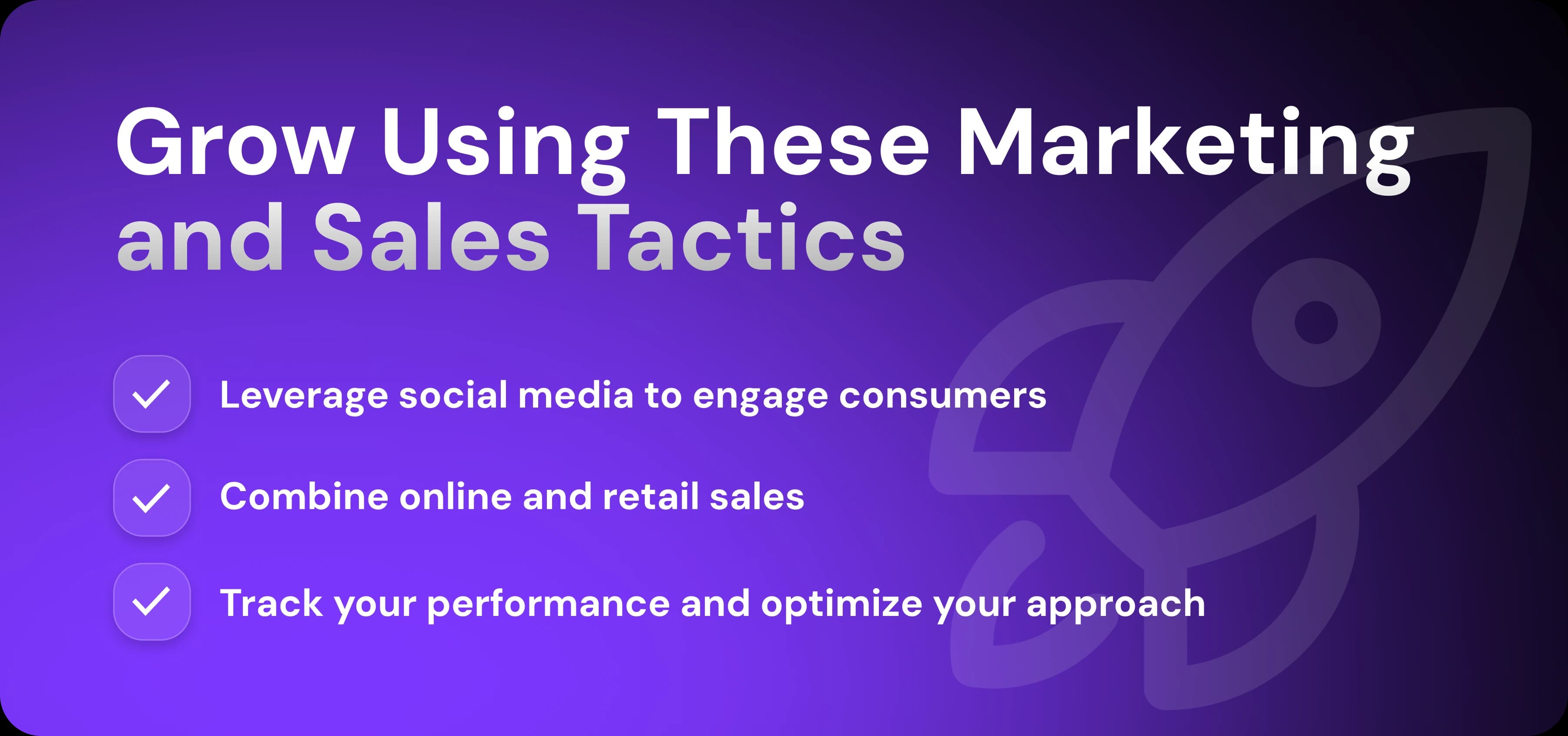 Marketing and Sales that Supports Retailer Growth