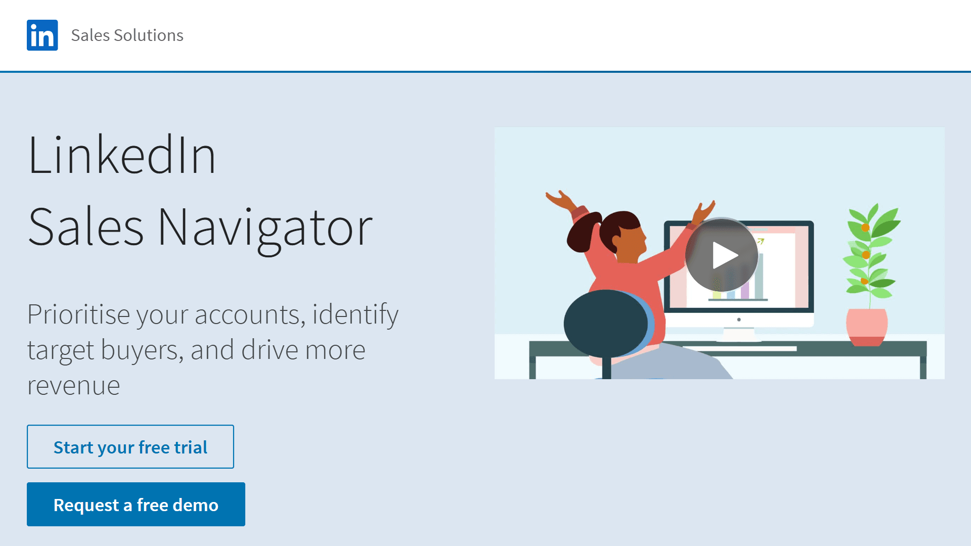 LinkedIn Sales Navigator Homepage