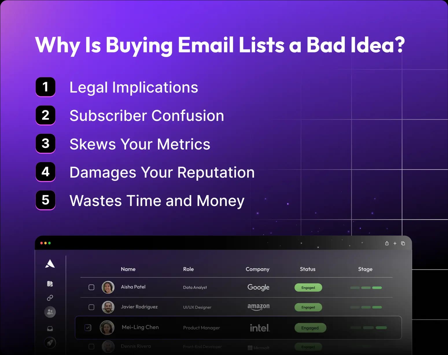 why buying email lists is a bad idea