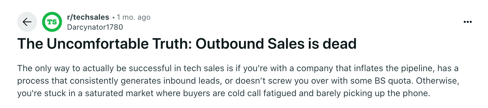 Sales Is Dead